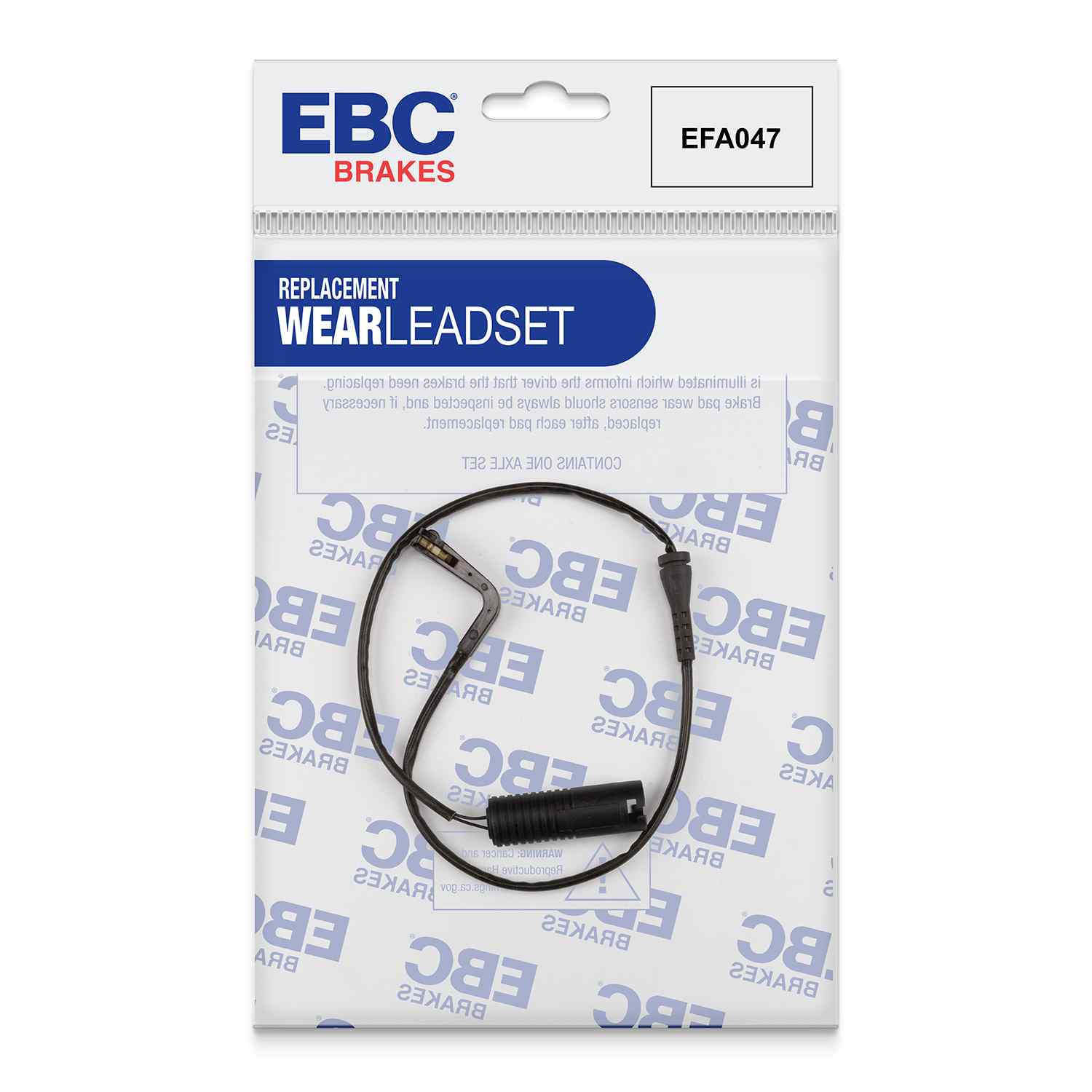 Capteur d'usure de plaquettes arrières EBC EFA047