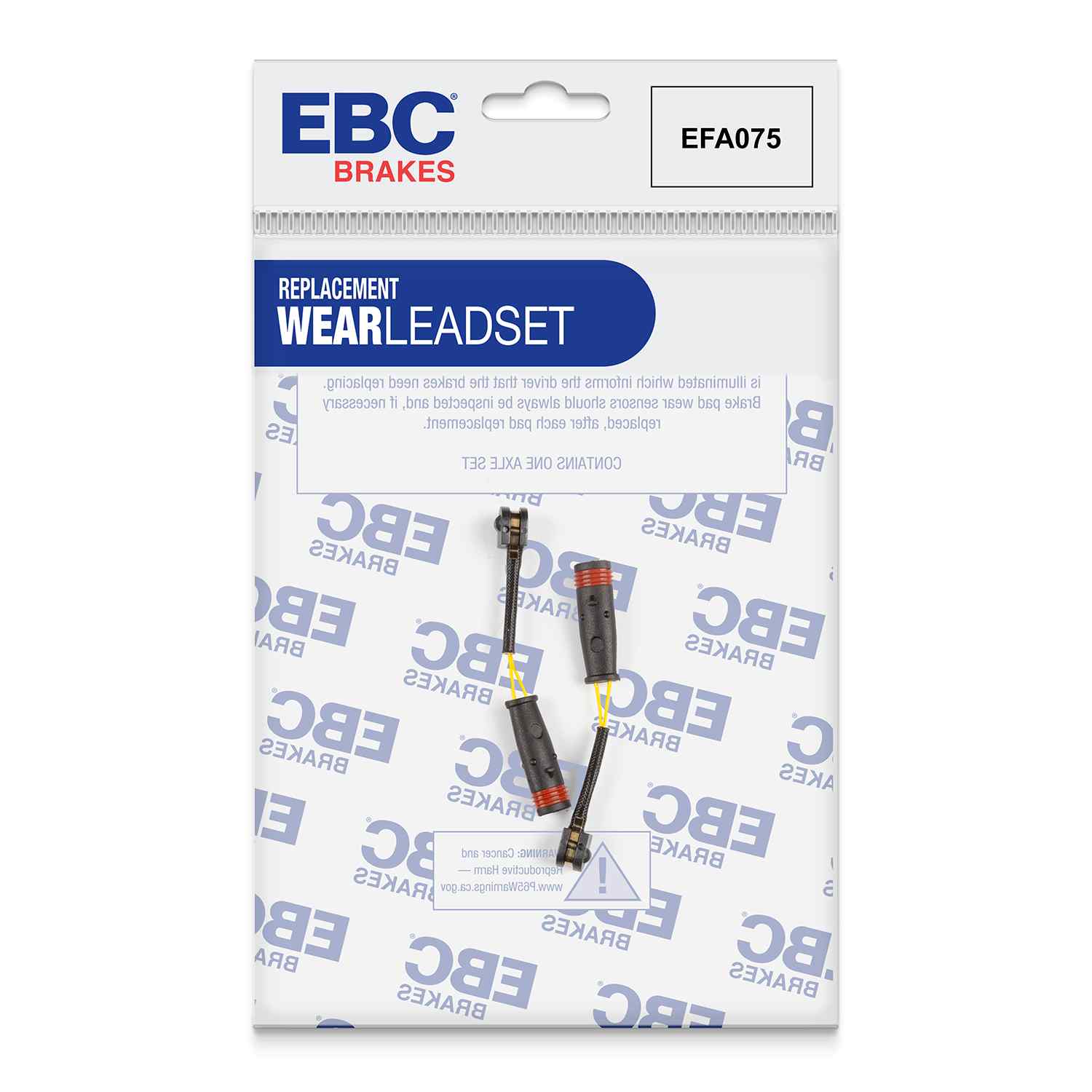 Capteur d'usure de plaquettes arrières EBC EFA075
