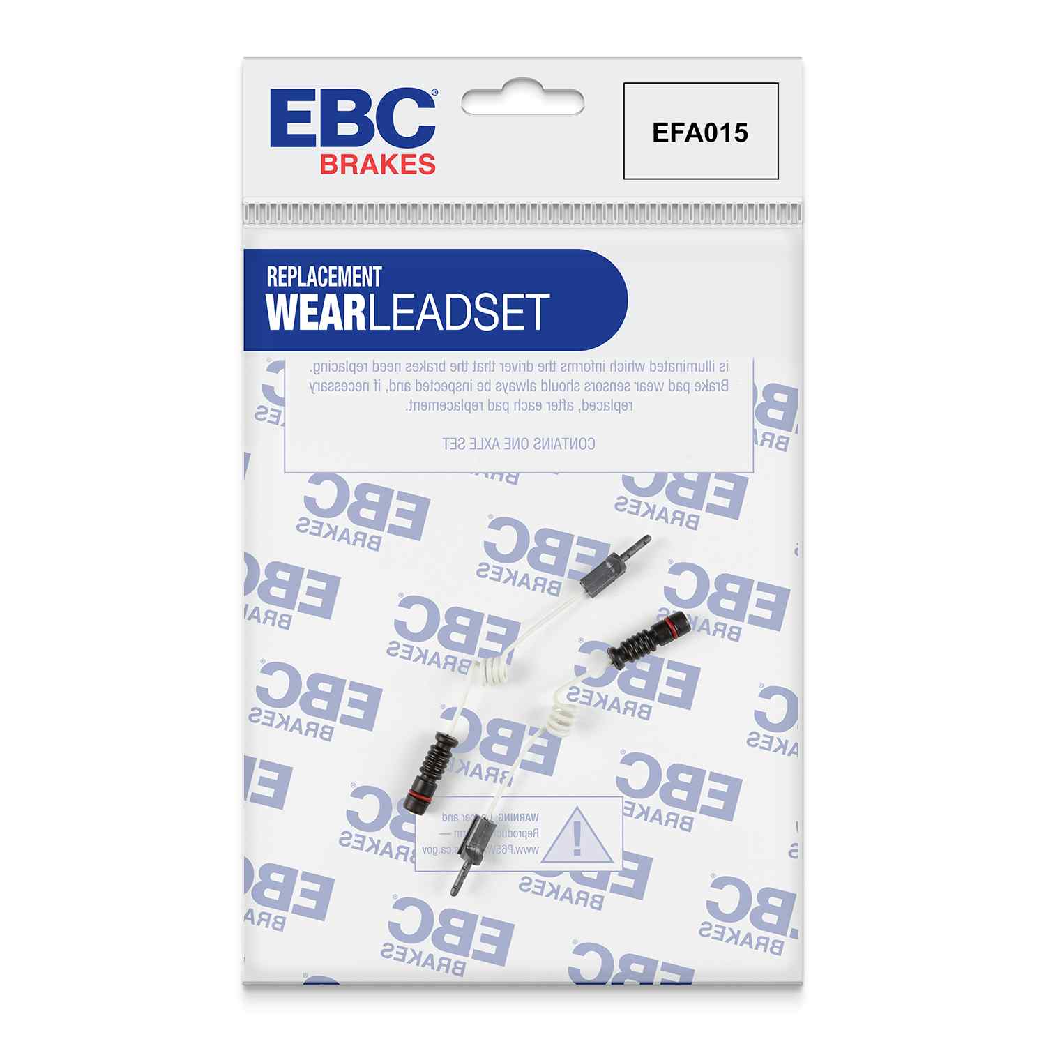 Capteur d'usure de plaquettes avants / arrières EBC EFA015