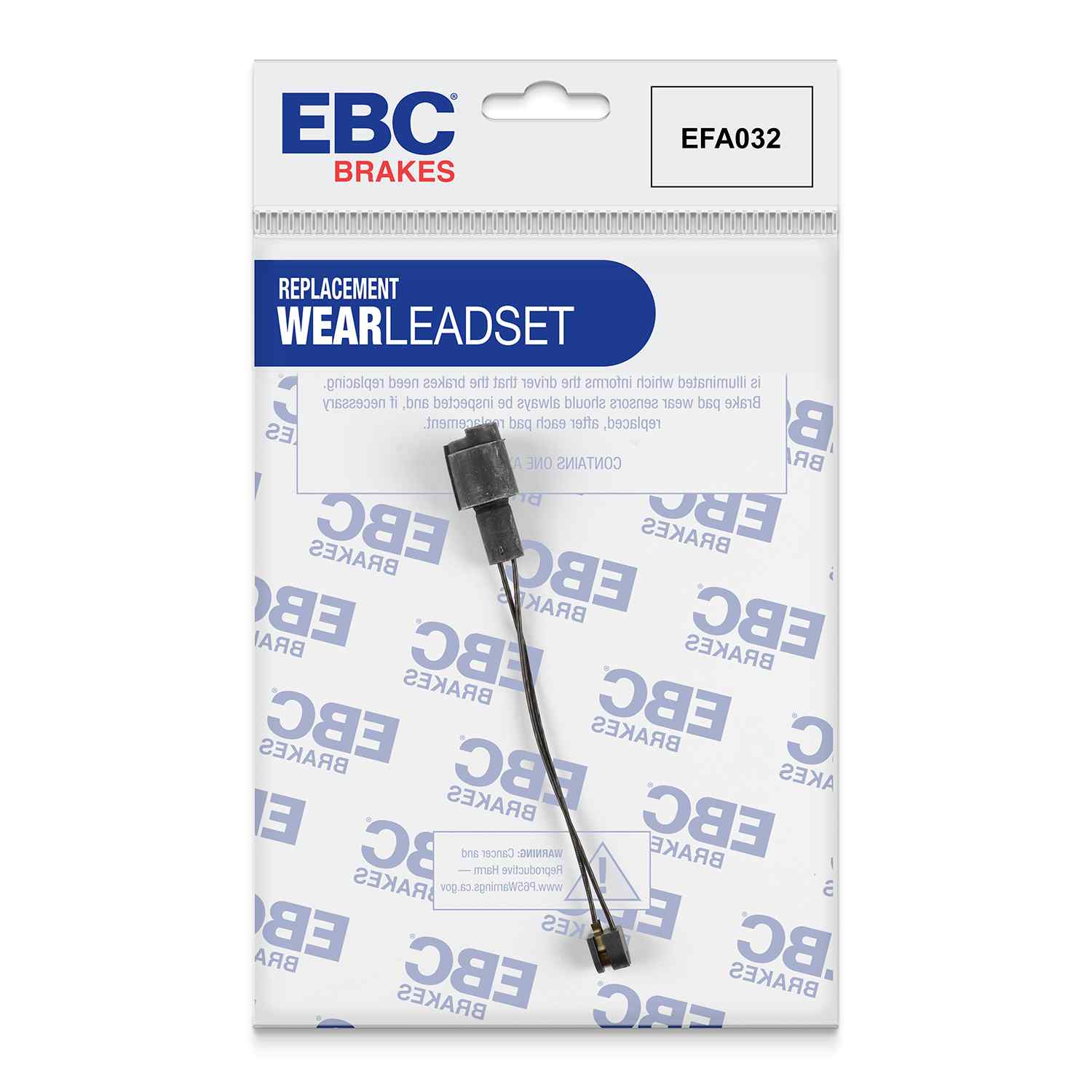 Capteur d'usure de plaquettes avants / arrières EBC EFA032