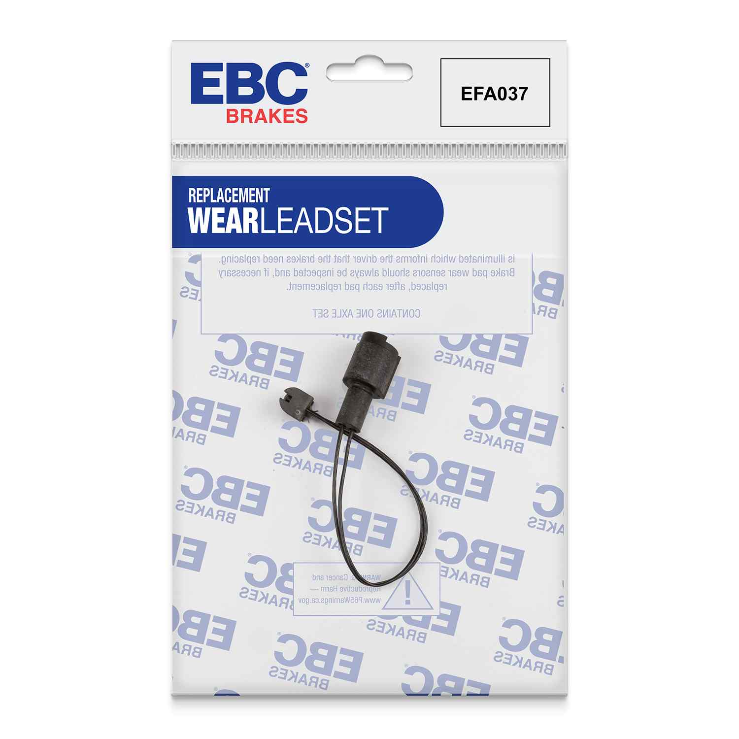 Capteur d'usure de plaquettes avants / arrières EBC EFA037