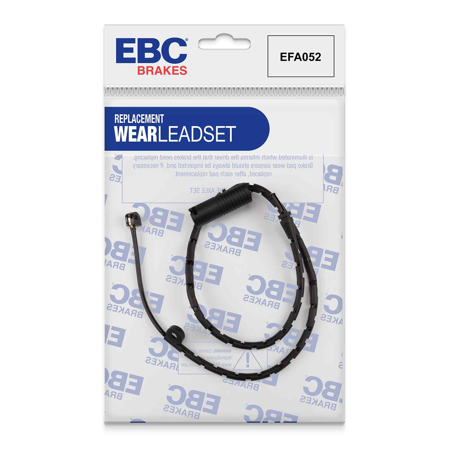 Capteur d'usure de plaquettes avants / arrières EBC EFA052