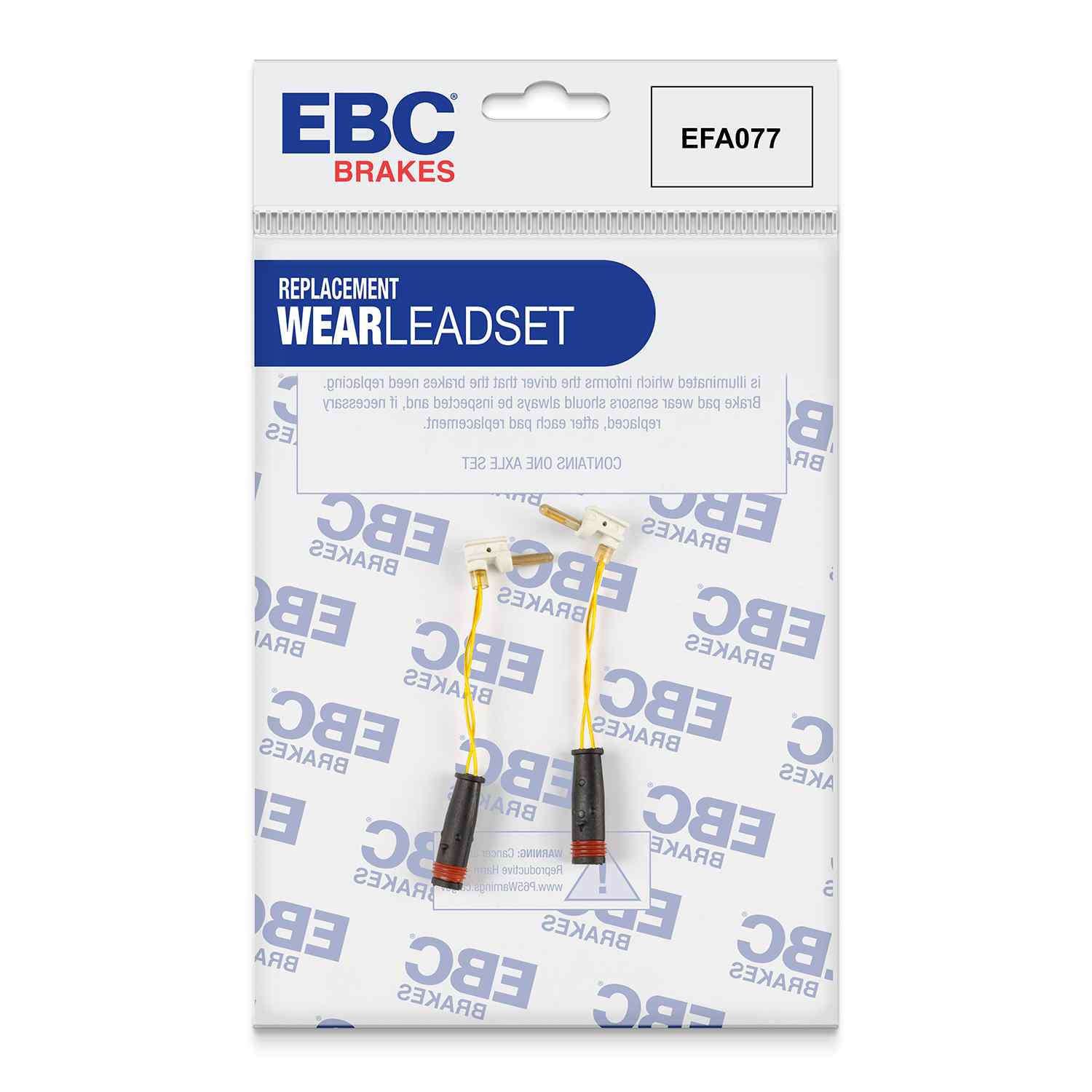 Capteur d'usure de plaquettes avants / arrières EBC EFA077