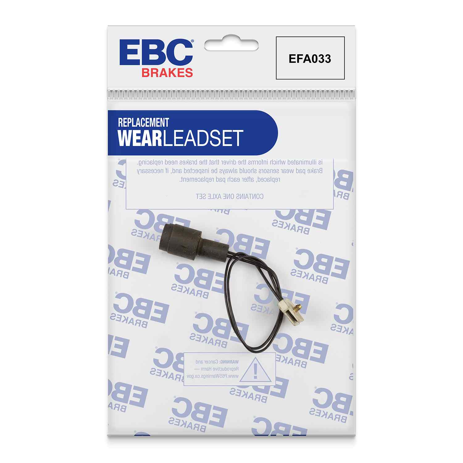 Capteur d'usure de plaquettes avants EBC EFA033