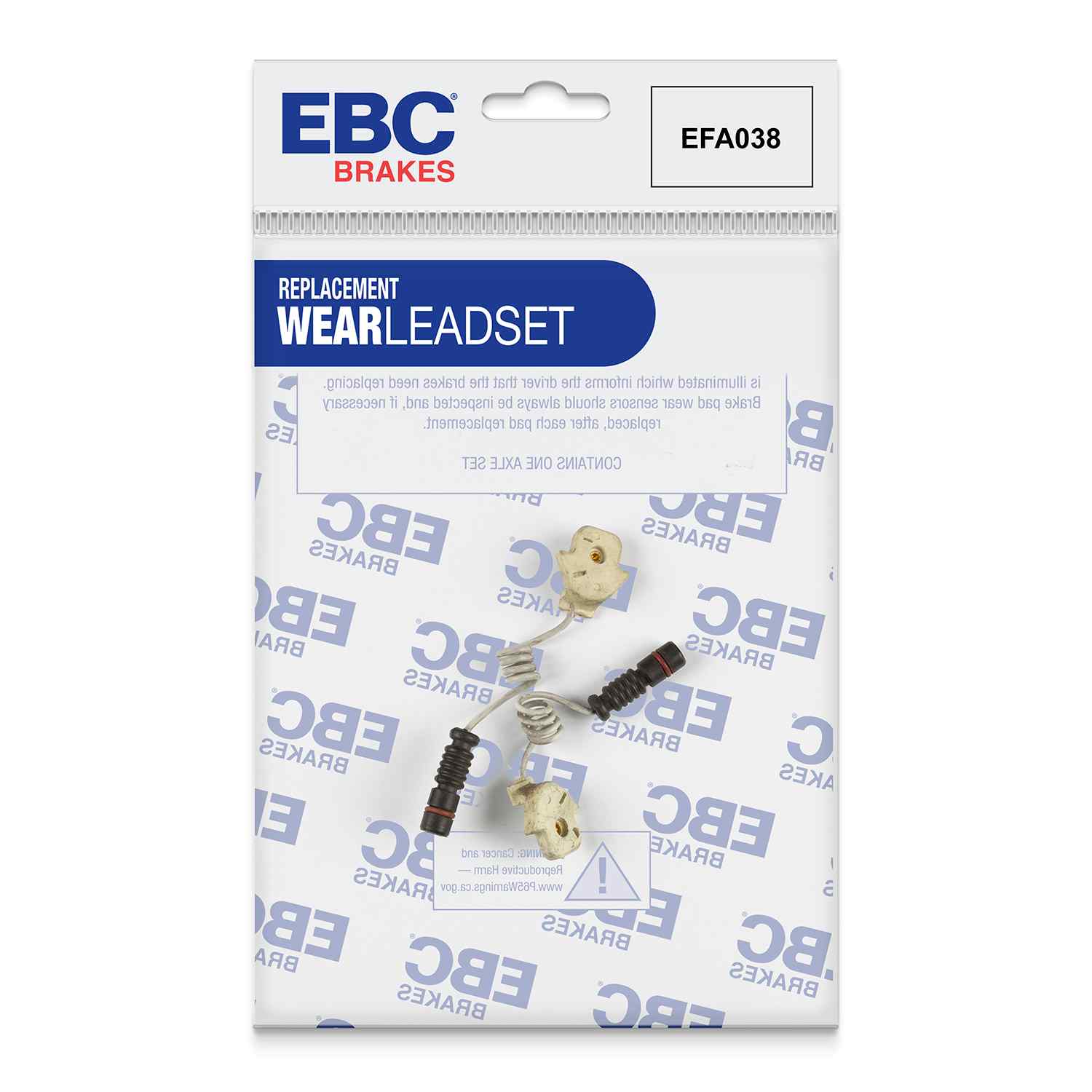 Capteur d'usure de plaquettes avants EBC EFA038