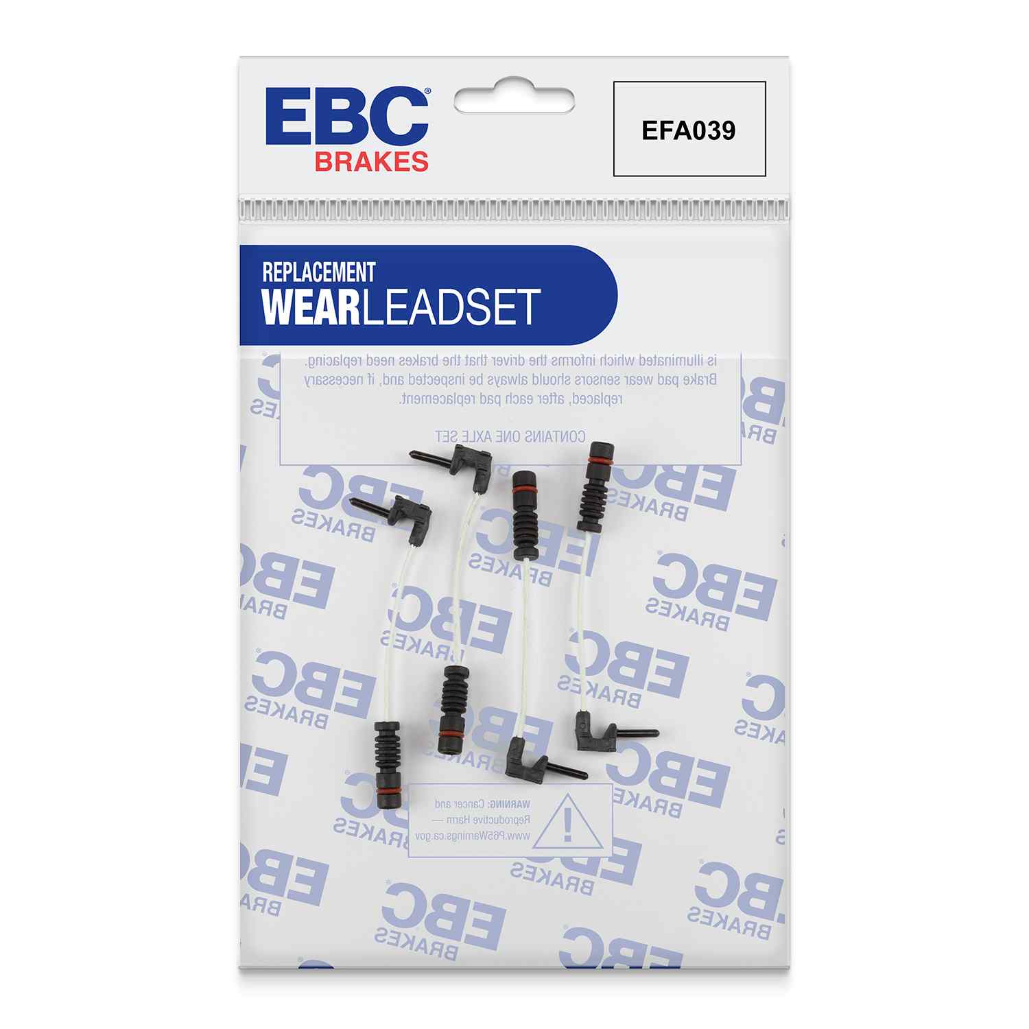 Capteur d'usure de plaquettes avants EBC EFA039