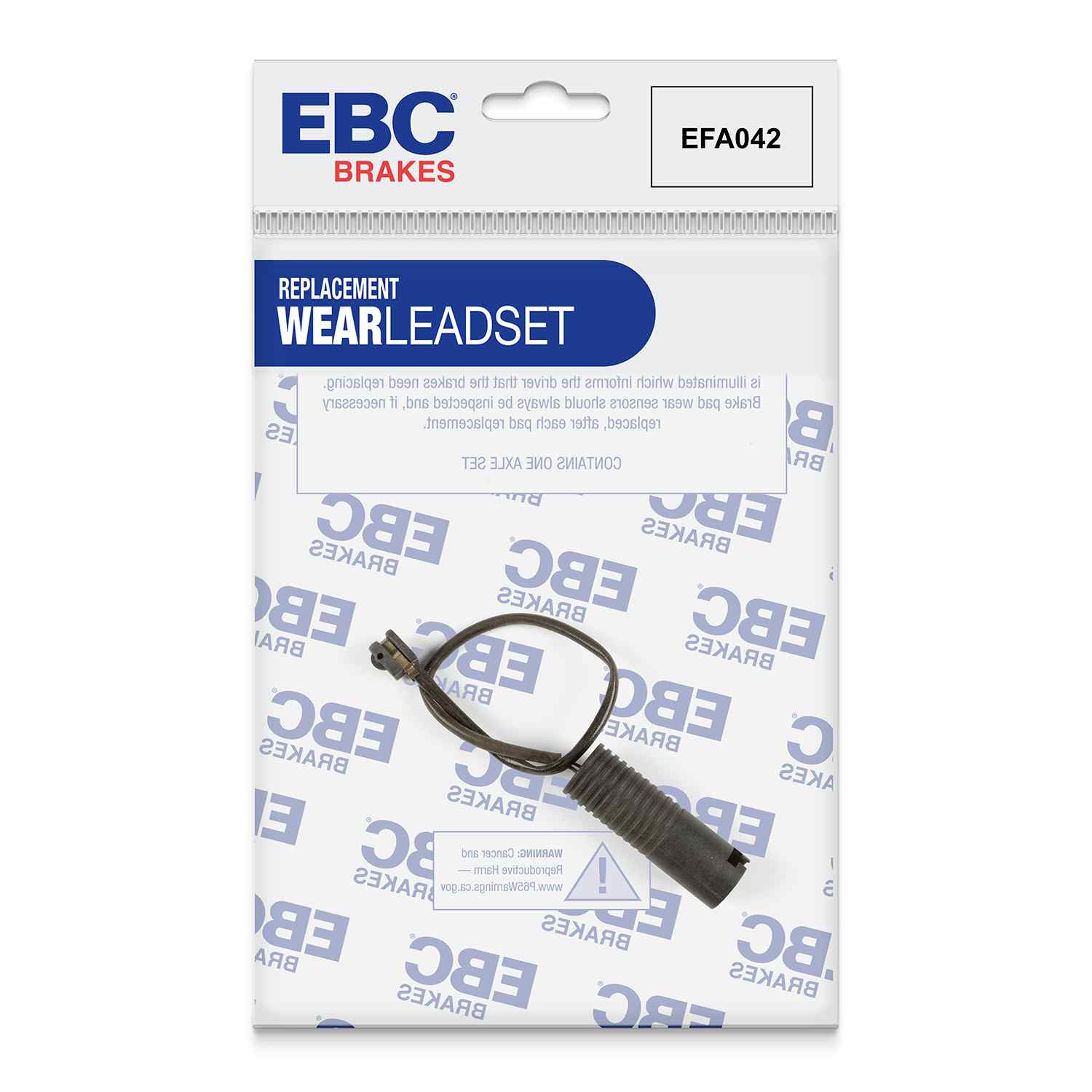 Capteur d'usure de plaquettes avants EBC EFA042