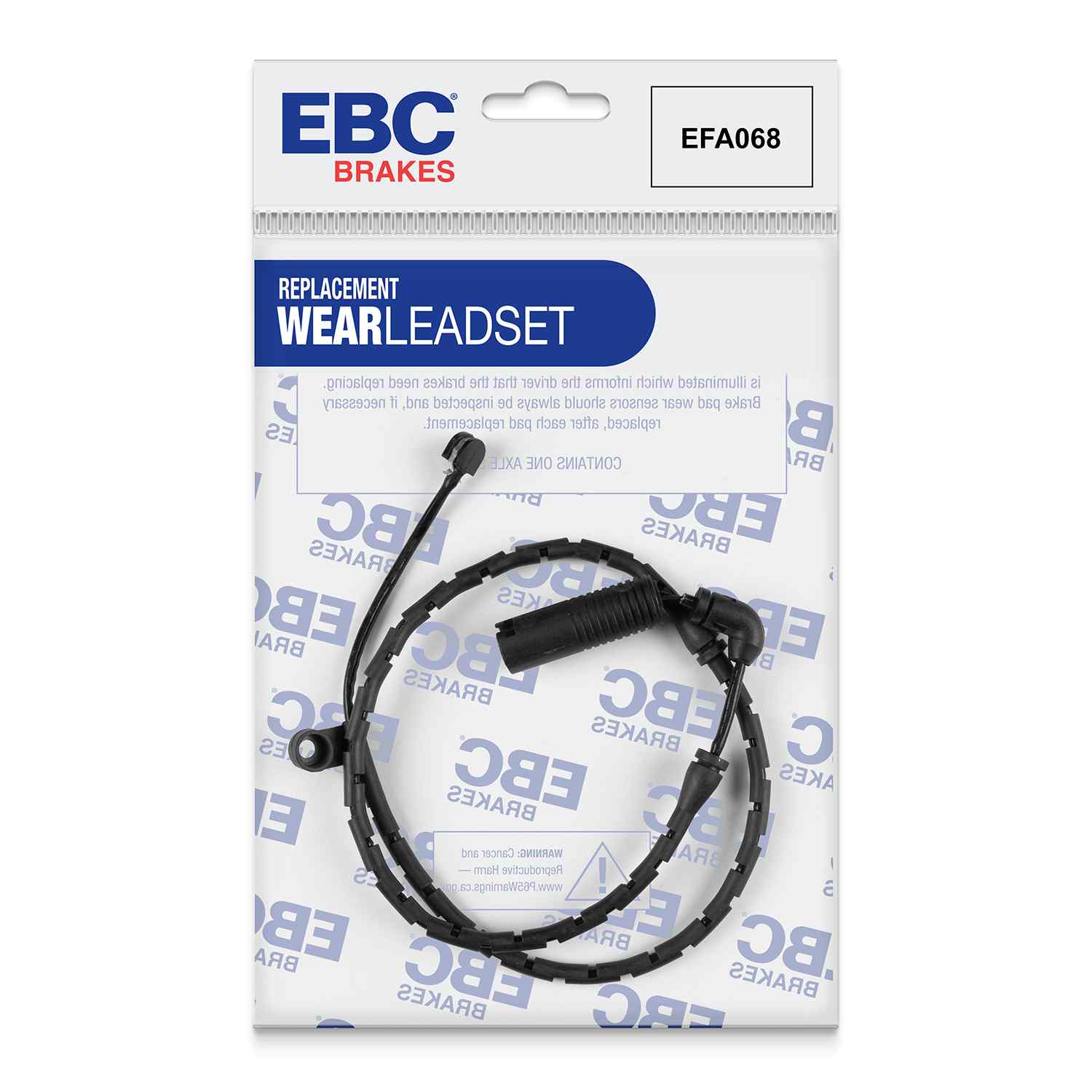 Capteur d'usure de plaquettes avants EBC EFA068