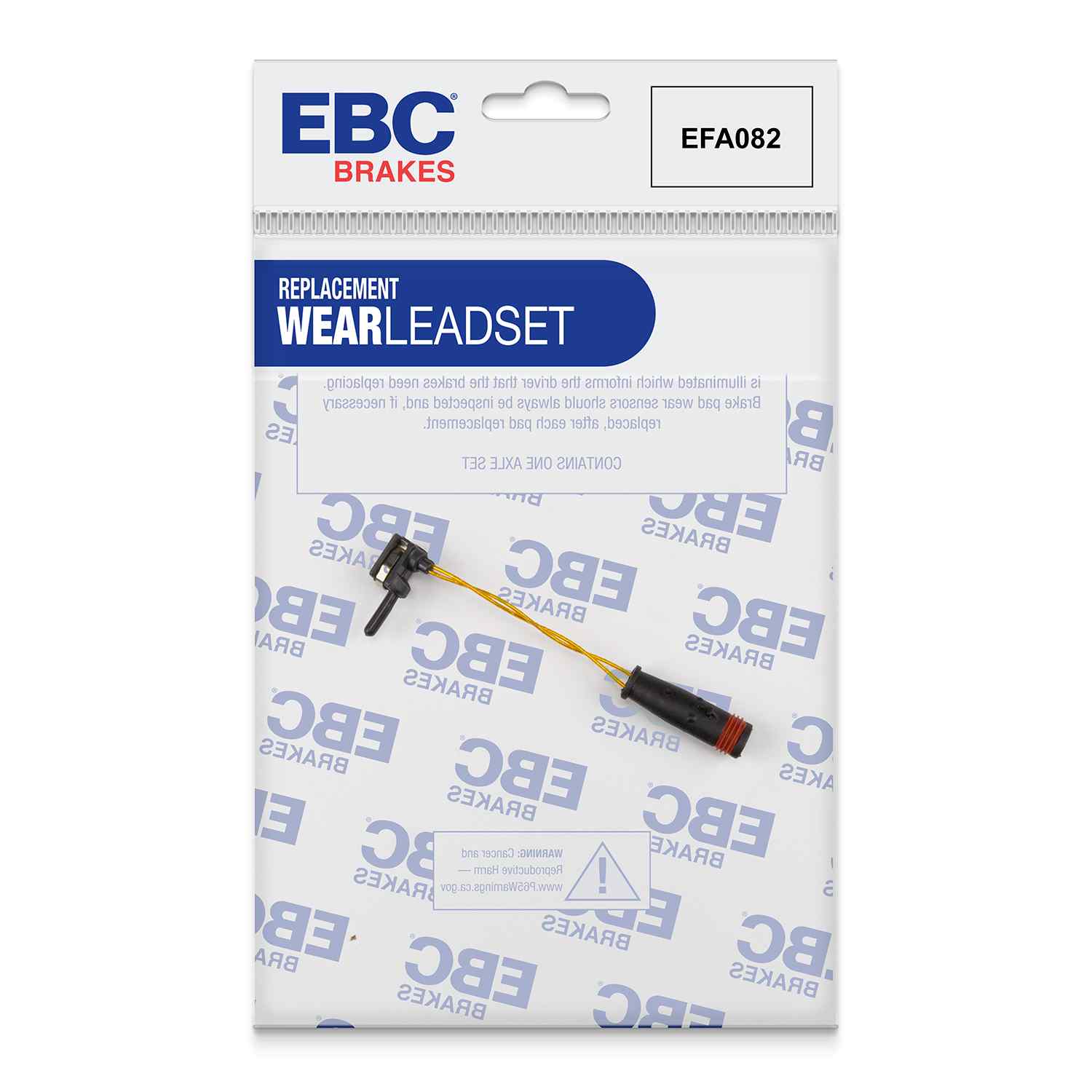 Capteur d'usure de plaquettes avants EBC EFA082