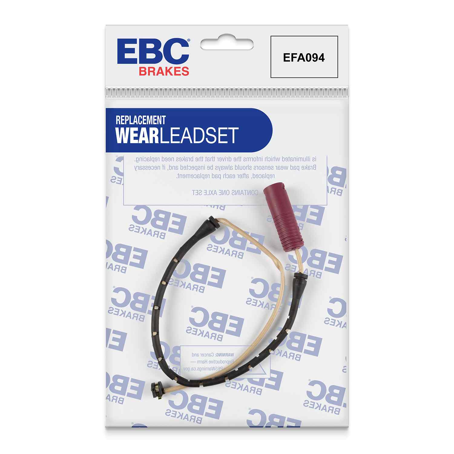 Capteur d'usure de plaquettes avants EBC EFA094