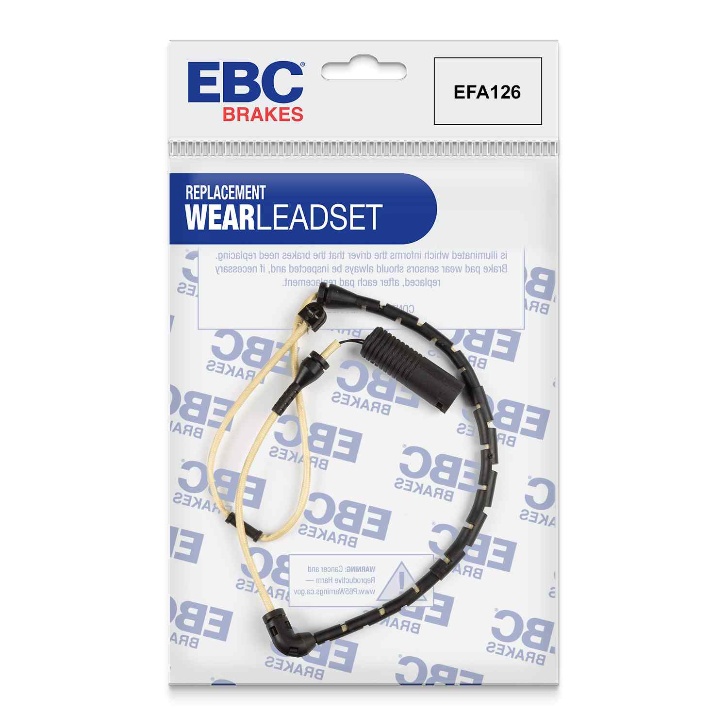 Capteur d'usure de plaquettes avants EBC EFA126