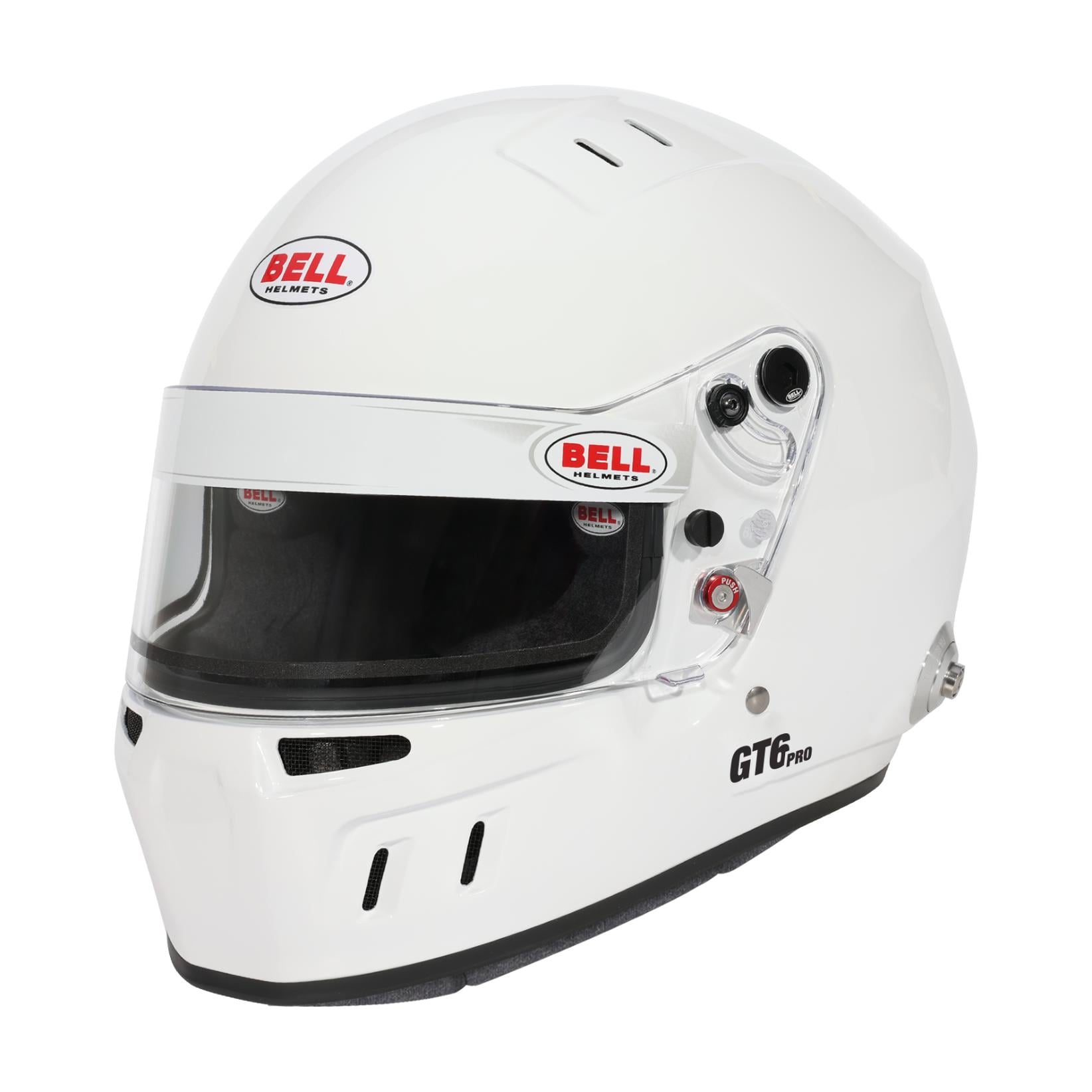 Casque Integral BELL GT6 PRO FIA 8859 2024 SA2025 Hans Blanc