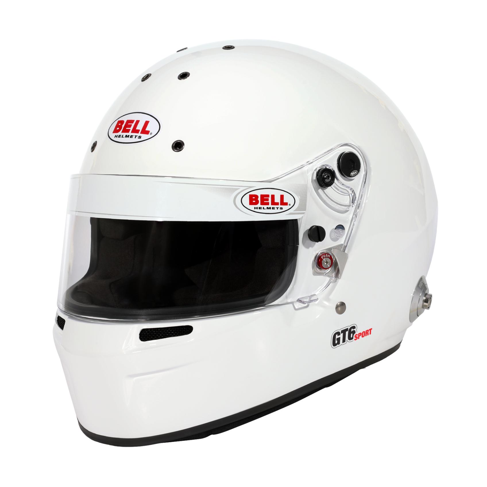Casque Integral BELL GT6 SPORT FIA 8859 2024 Hans Blanc