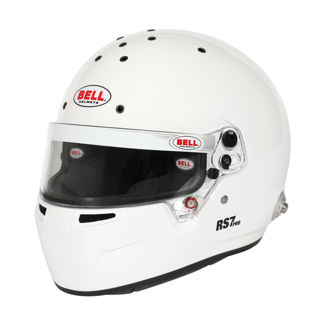 Casque Integral BELL RS7 FIA 8859 2024 SA2025 Hans Blanc