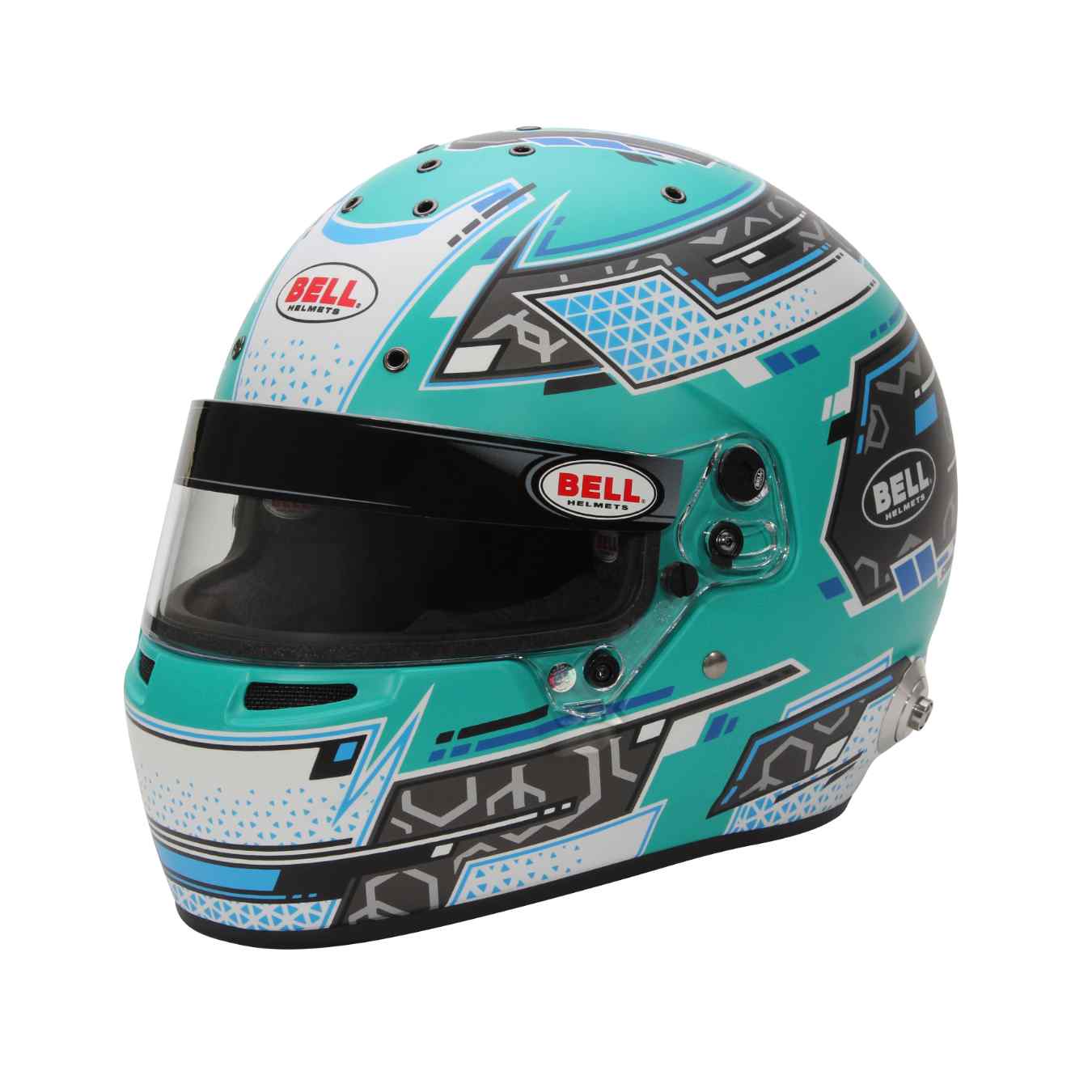 Casque Integral BELL RS7 STAMINA FIA 8859 2024 SA2020 Hans Aquamarine