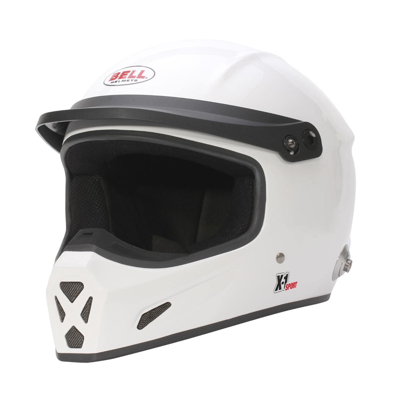 Casque Integral BELL X-1 Sport FIA 8859 2024 Hans Blanc