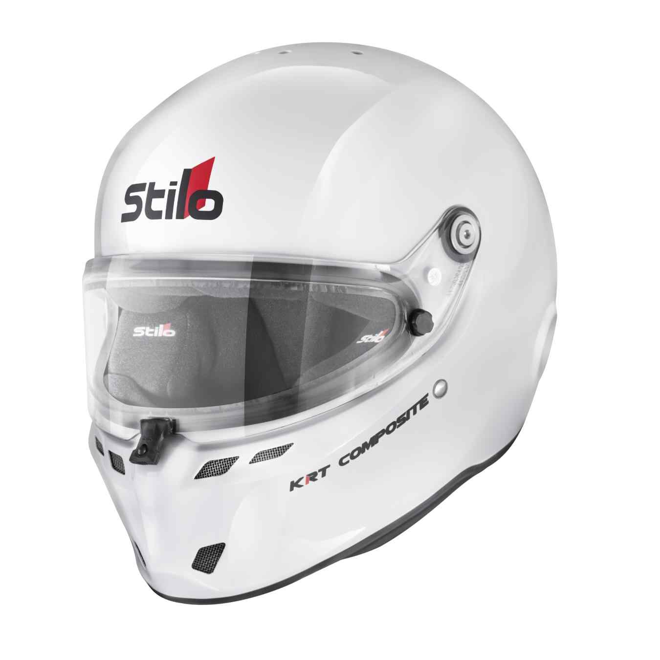 Casque Intégral Karting ST6 KRT Composite FIA 8878-2024 K2025 Blanc STILO
