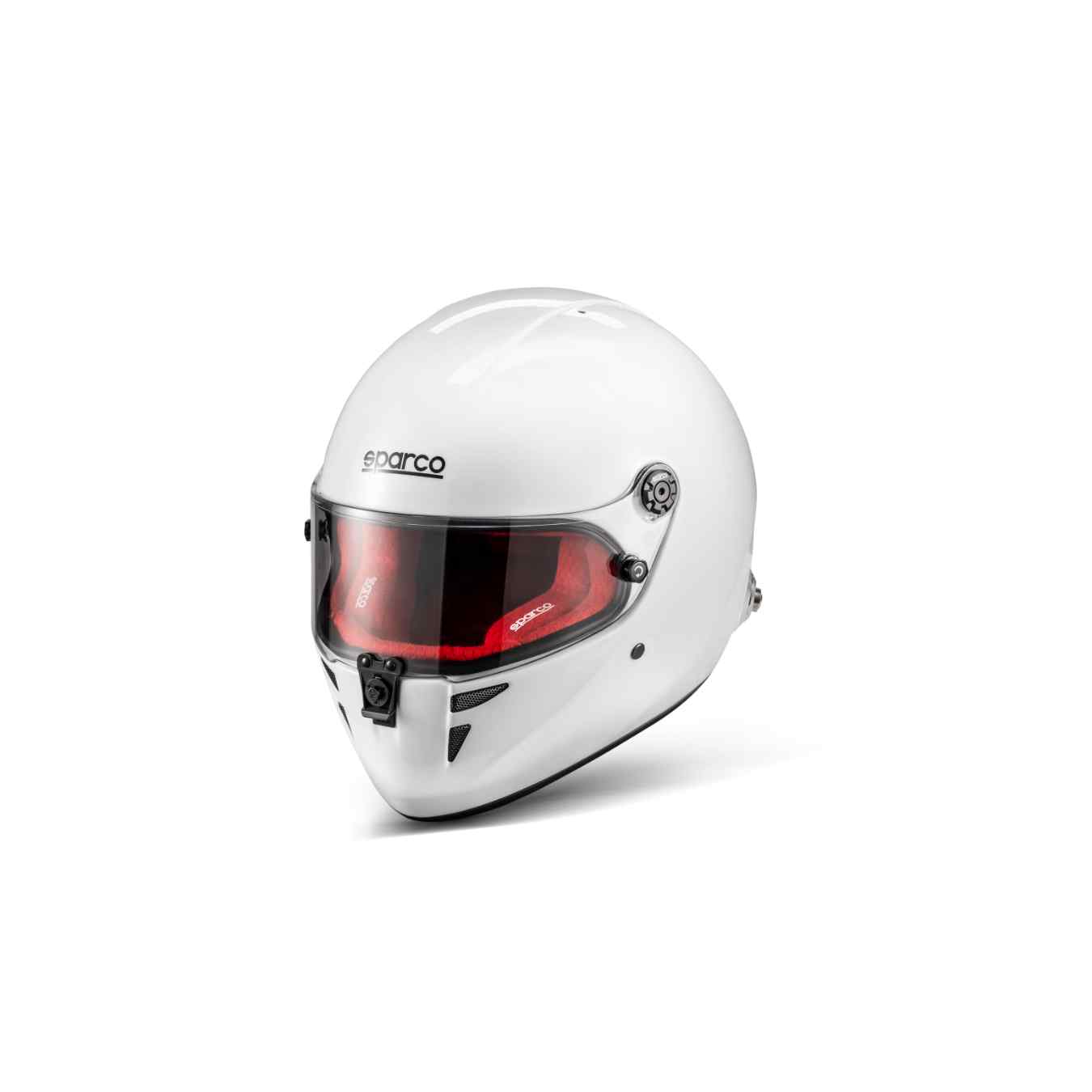 Casque Intégral SPARCO STEALTH RF FIA 8859 2024 Blanc Intérieur Rouge