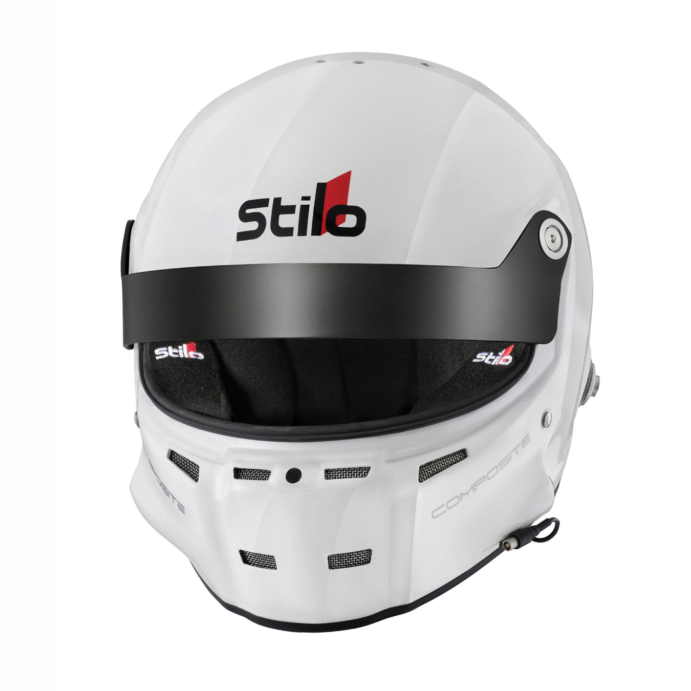 Casque intégral STILO ST5 GT Composite HANS SNELL SA2020 Blanc intérieur noir