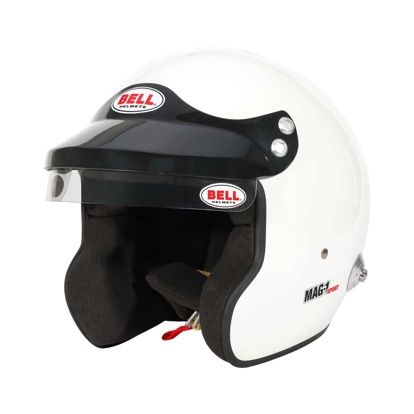 Casque Jet BELL MAG 1 Sport FIA 8859 2024 Hans Blanc
