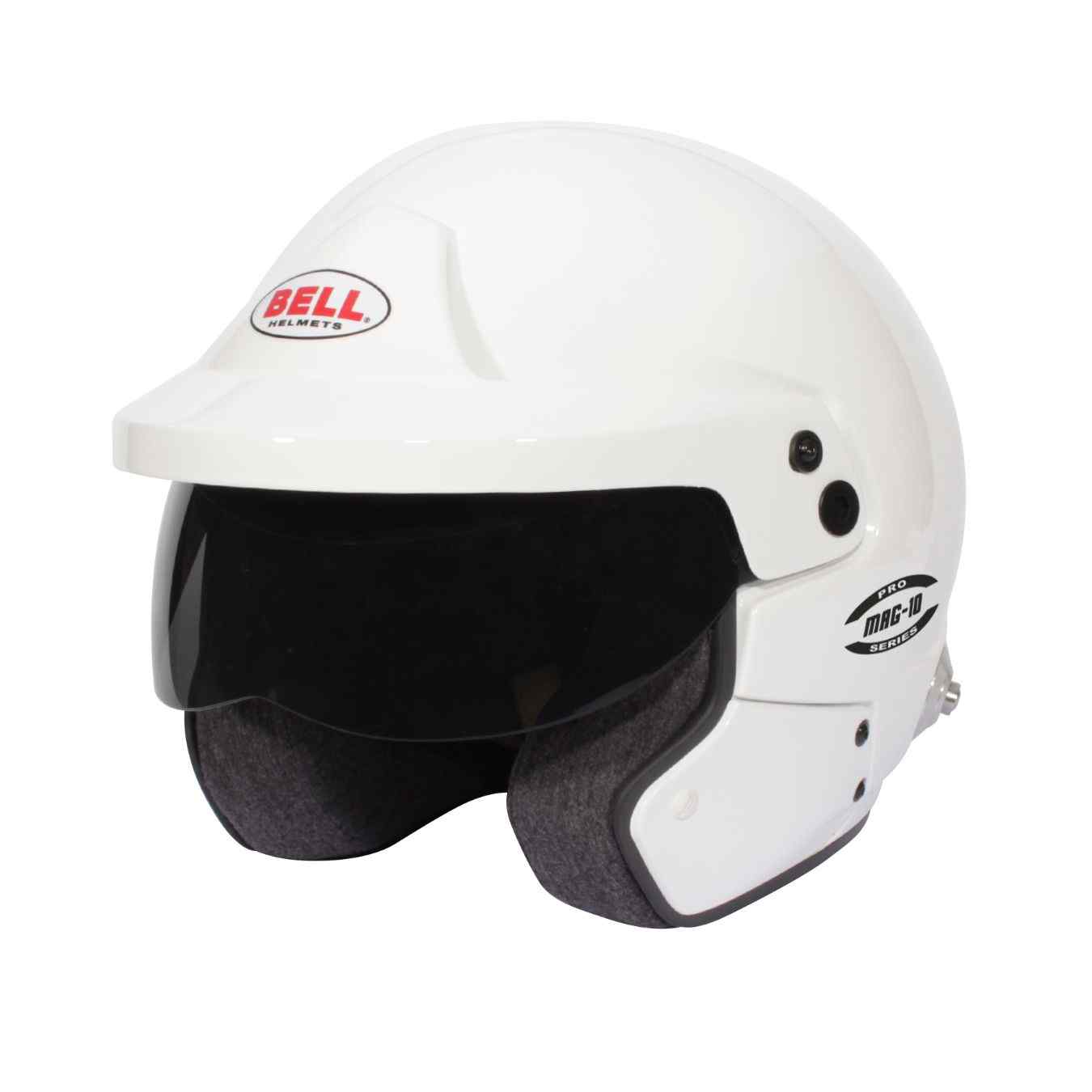Casque Jet BELL MAG 10 FIA 8859 2024 SA2020 Hans Blanc