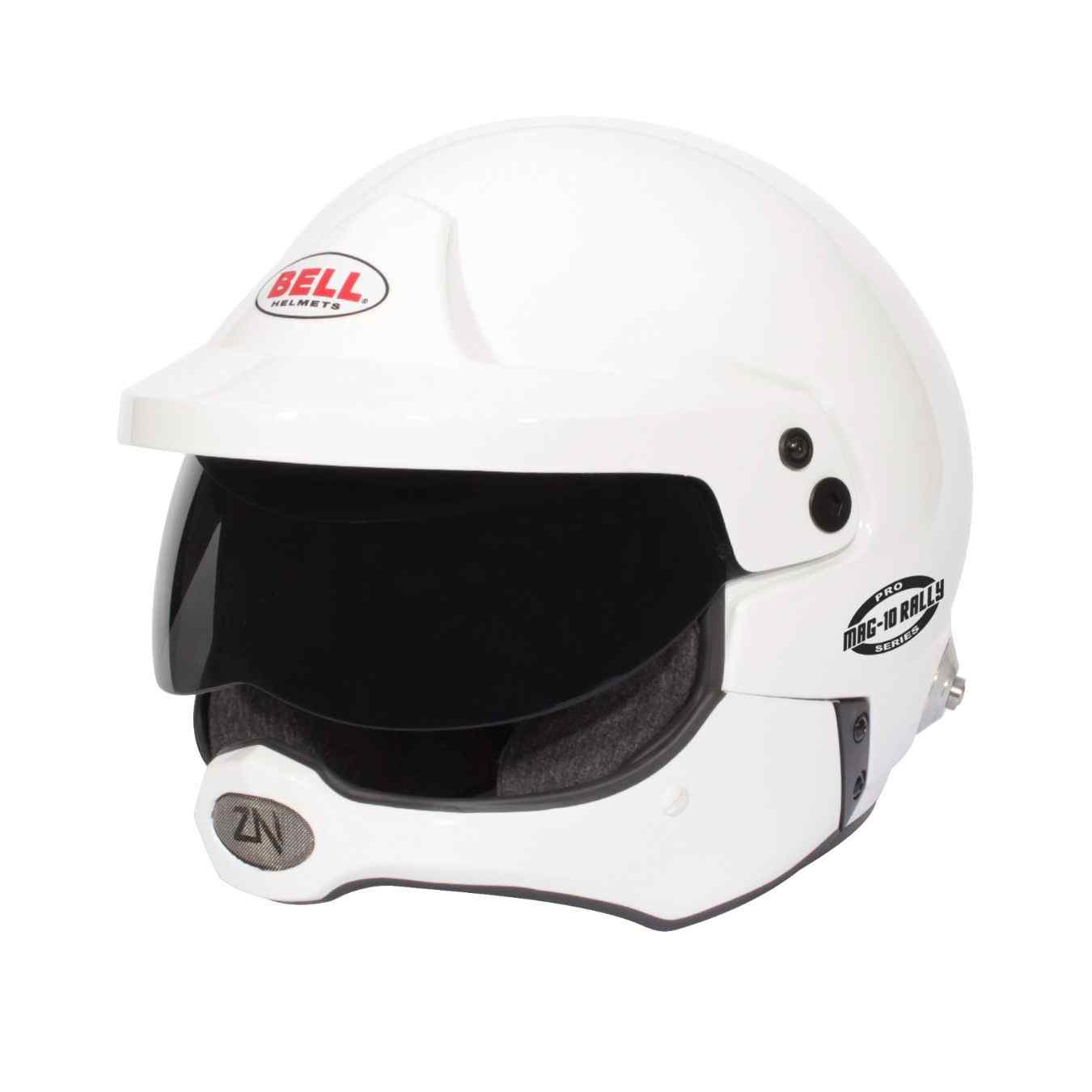 Casque Jet BELL MAG 10 RALLY PRO FIA 8856 2024 SA2020 Hans Blanc