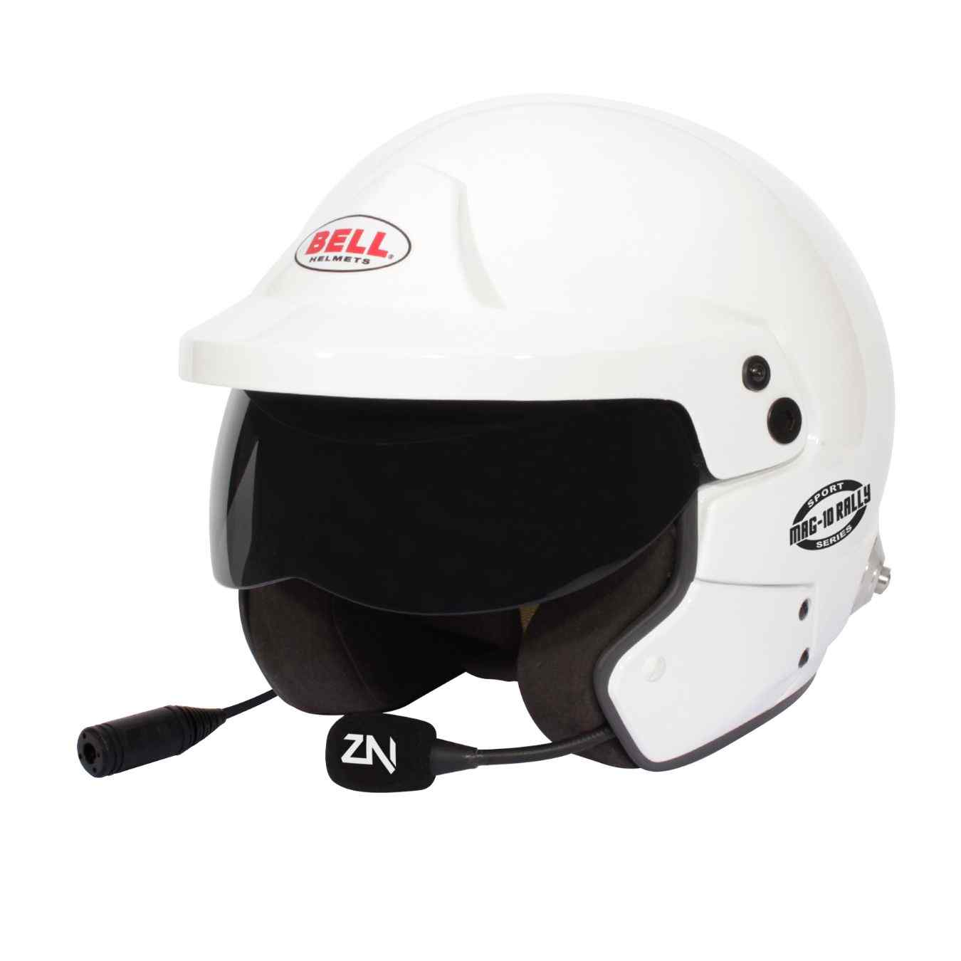Casque Jet BELL MAG 10 RALLY SPORT FIA 8859 2024 Hans Blanc