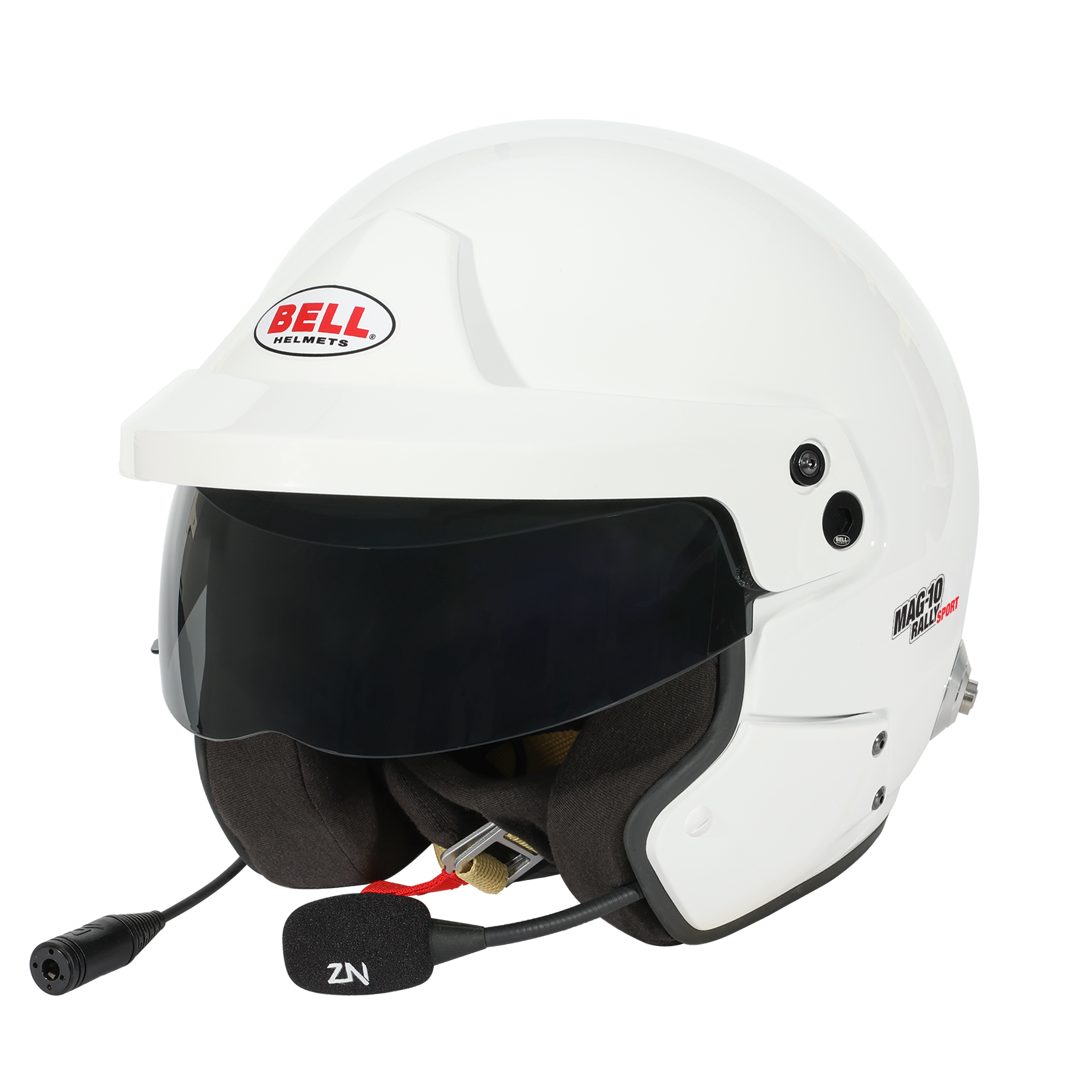 Casque Jet BELL MAG 10 RALLY SPORT FIA 8859 2024 Hans Blanc