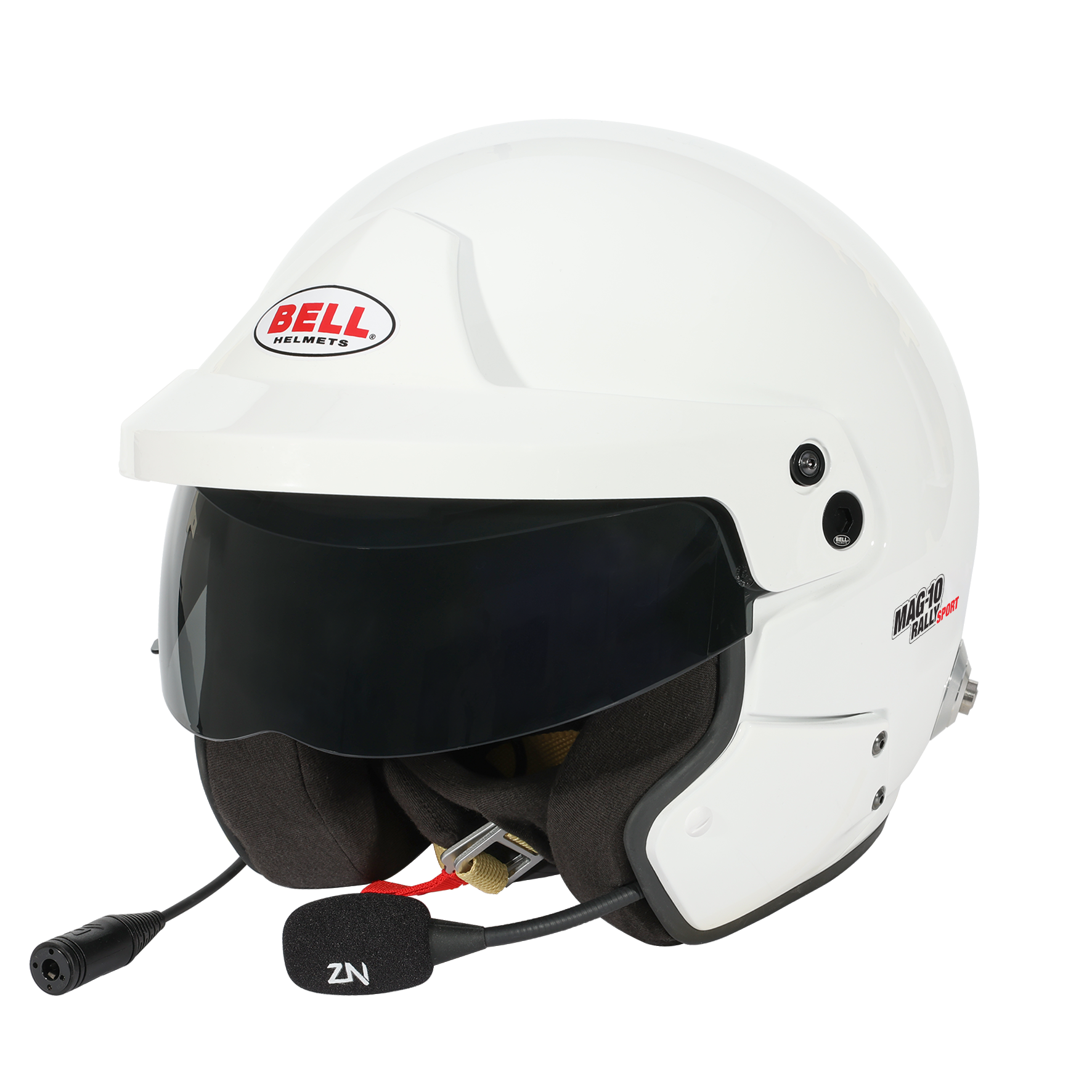 Casque Jet BELL MAG 10 RALLY SPORT FIA 8859 2024 Hans Blanc
