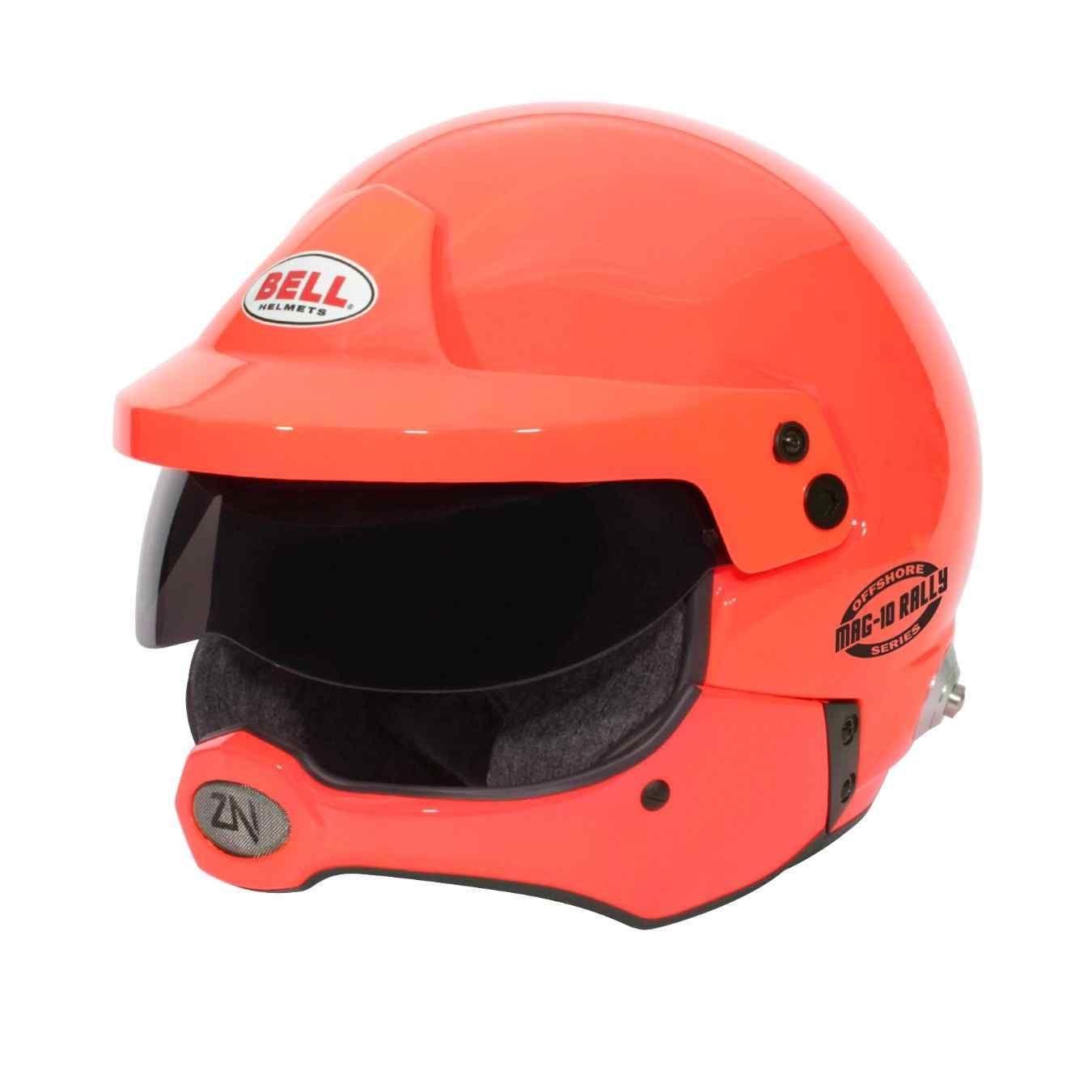 Casque Jet Offshore BELL MAG 10 RALLY PRO FIA 8859 2024 SA2020 Hans Orange