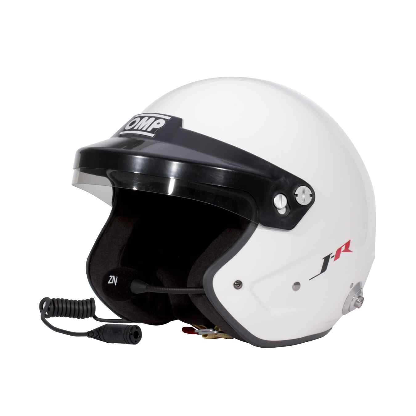Casque Jet OMP J RALLY FIA 8859 2024 Blanc