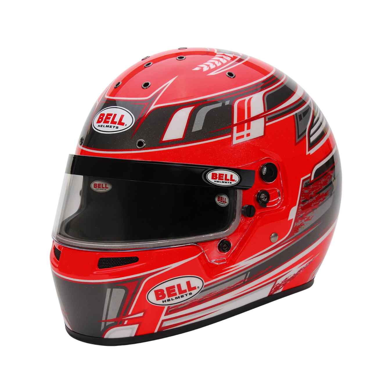 Casque Karting Integral BELL KC7 CMR PRO CHAMPION Anthracite Rouge