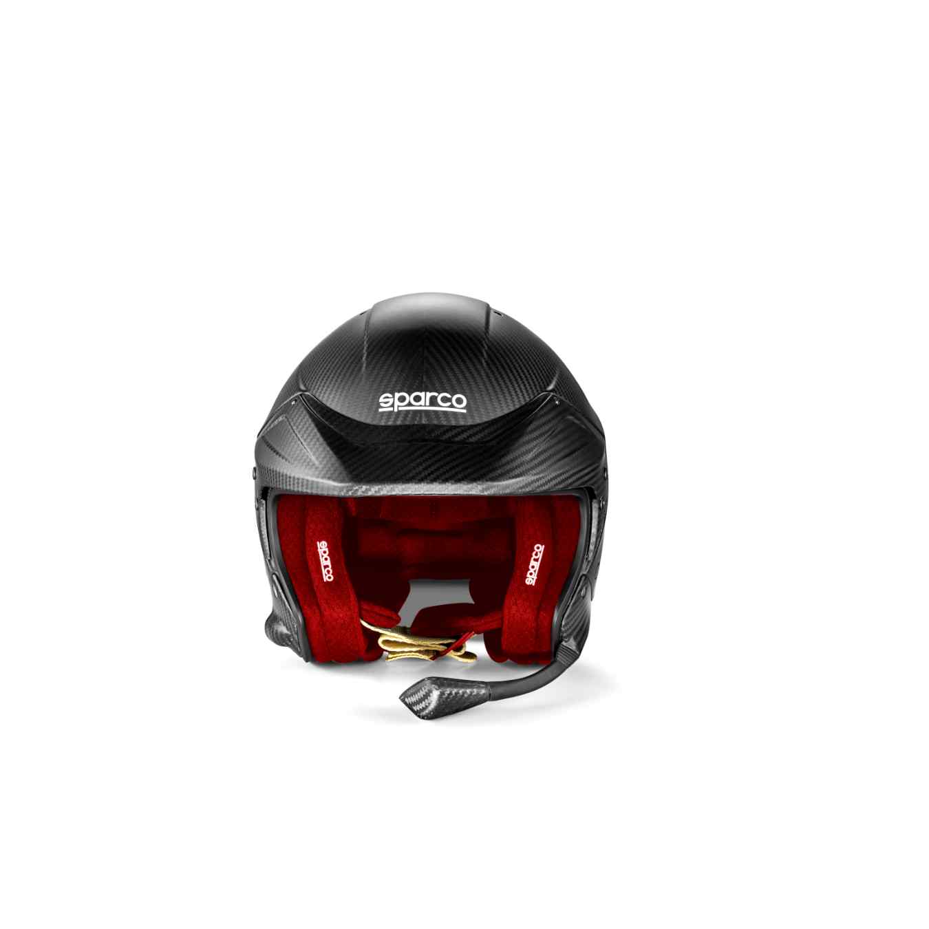 Casque SPARCO Jet FIA FLUX RJ I Carbone Interieur Rouge