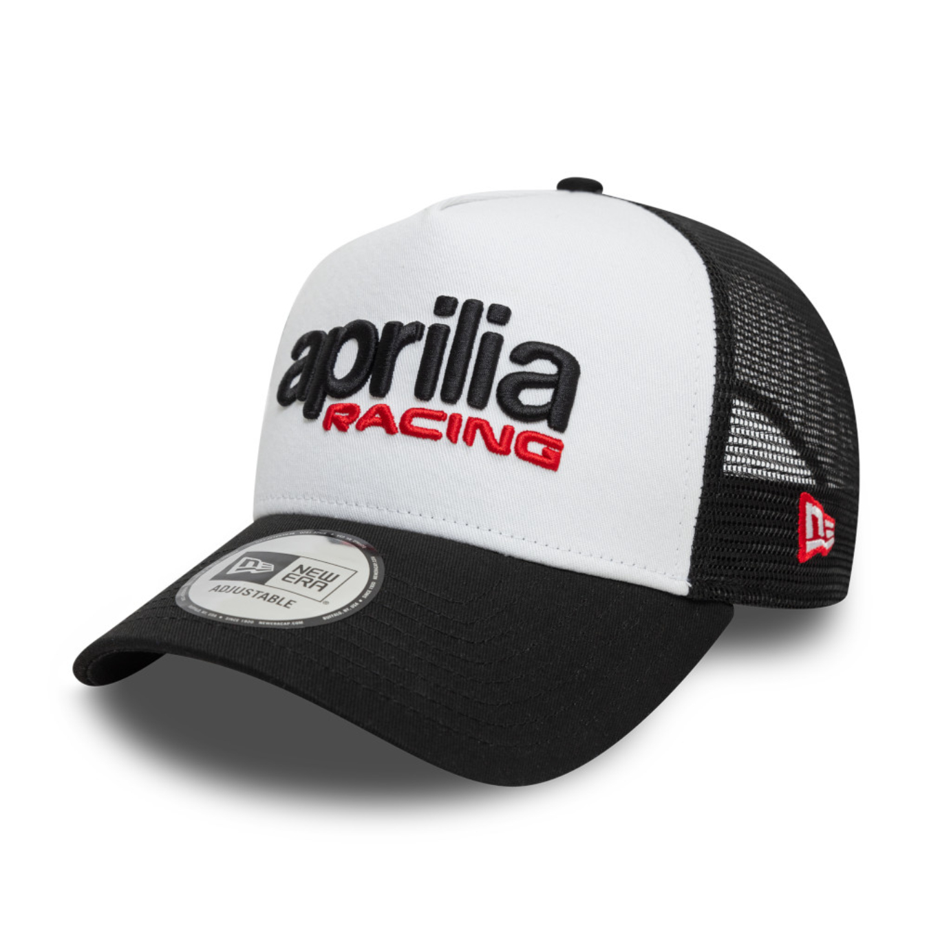 Casquette Aprilia New Era Trucker Blanc Noir