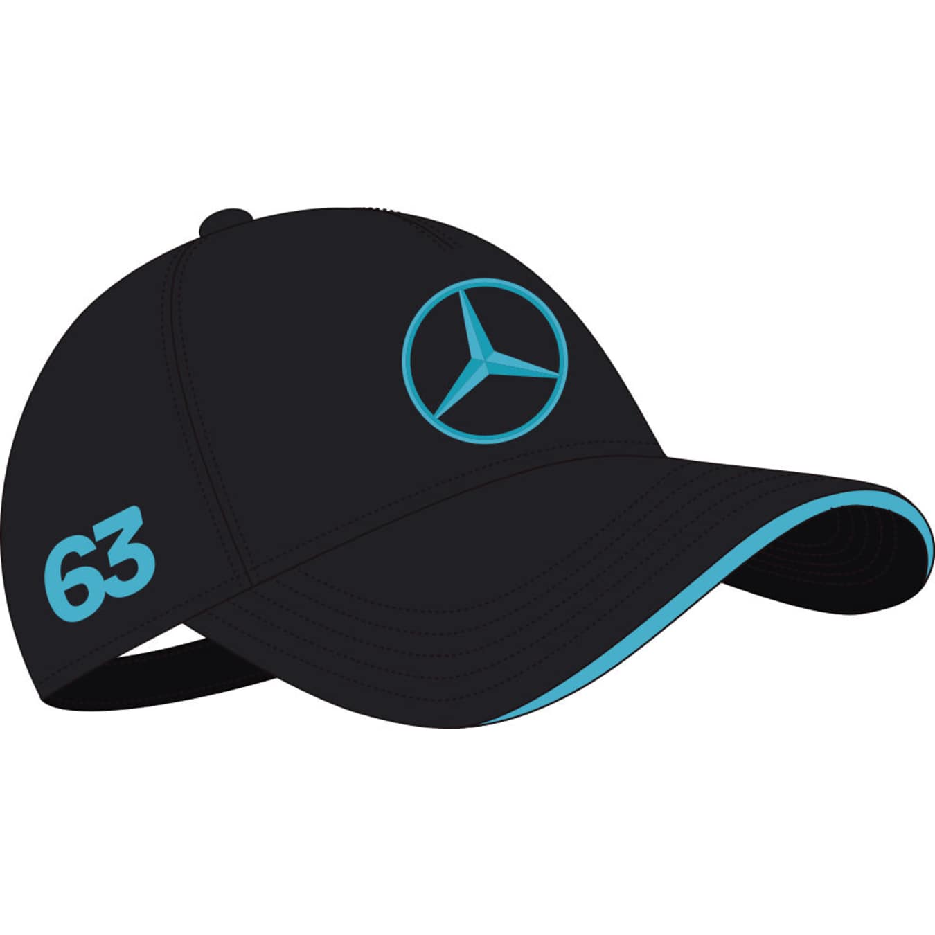 Casquette Mercedes AMG George Russel Noir