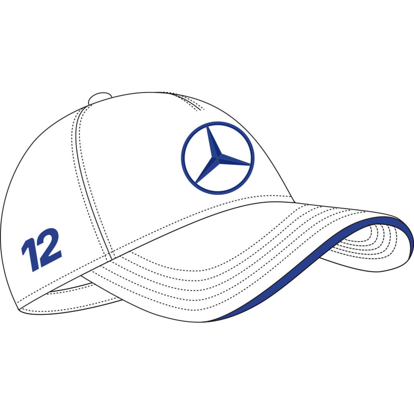 Casquette Mercedes AMG Kimi Antonelli Blanc
