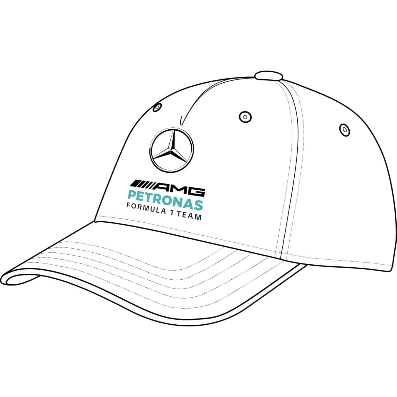 Casquette Mercedes AMG Team Blanc