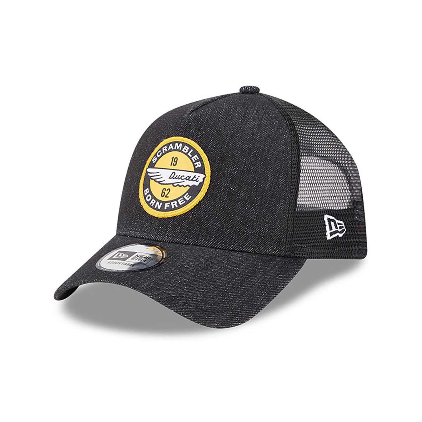 Casquette New Era Ducati Denim Trucker noire