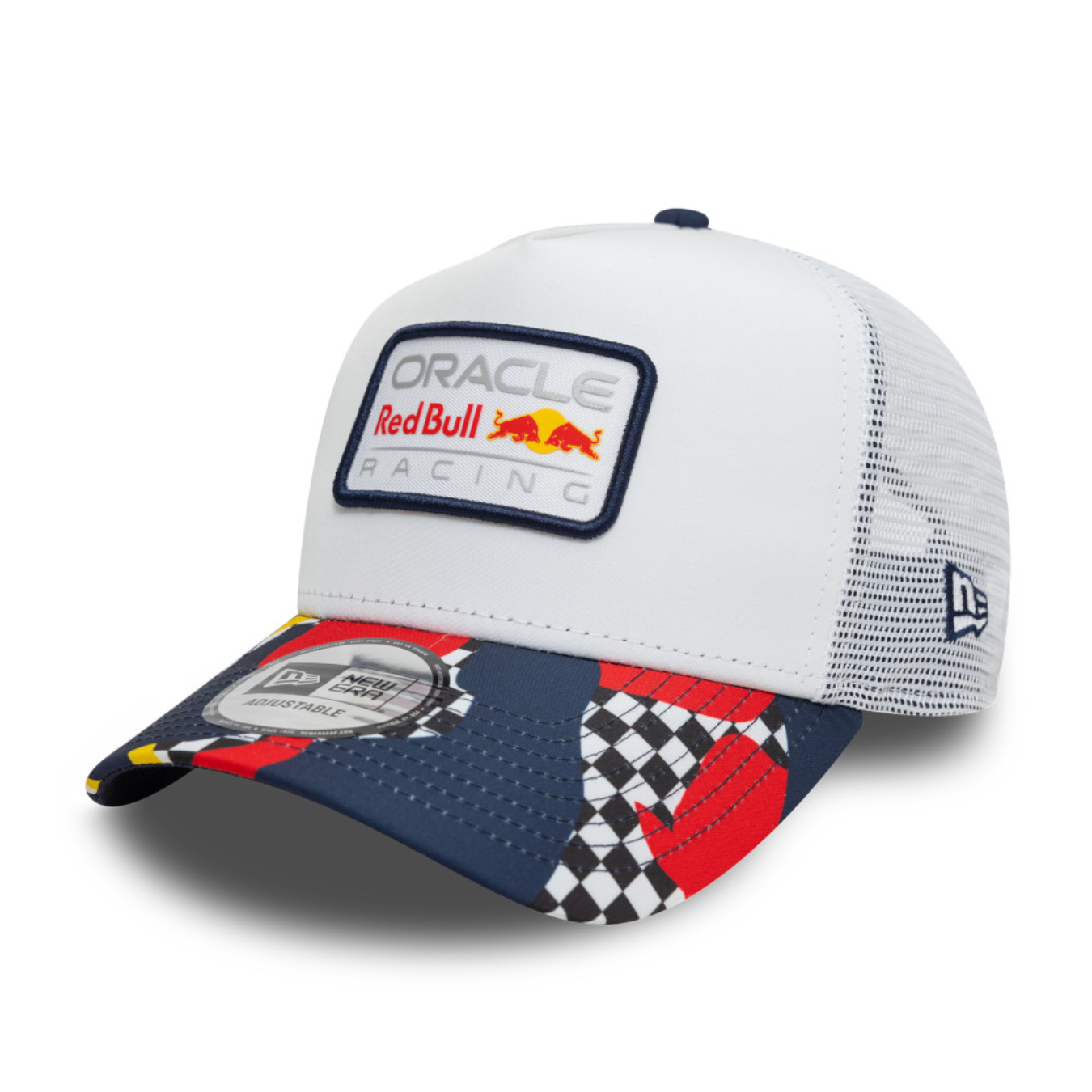 Casquette RedBull Abstract Trucker Blanche New Era
