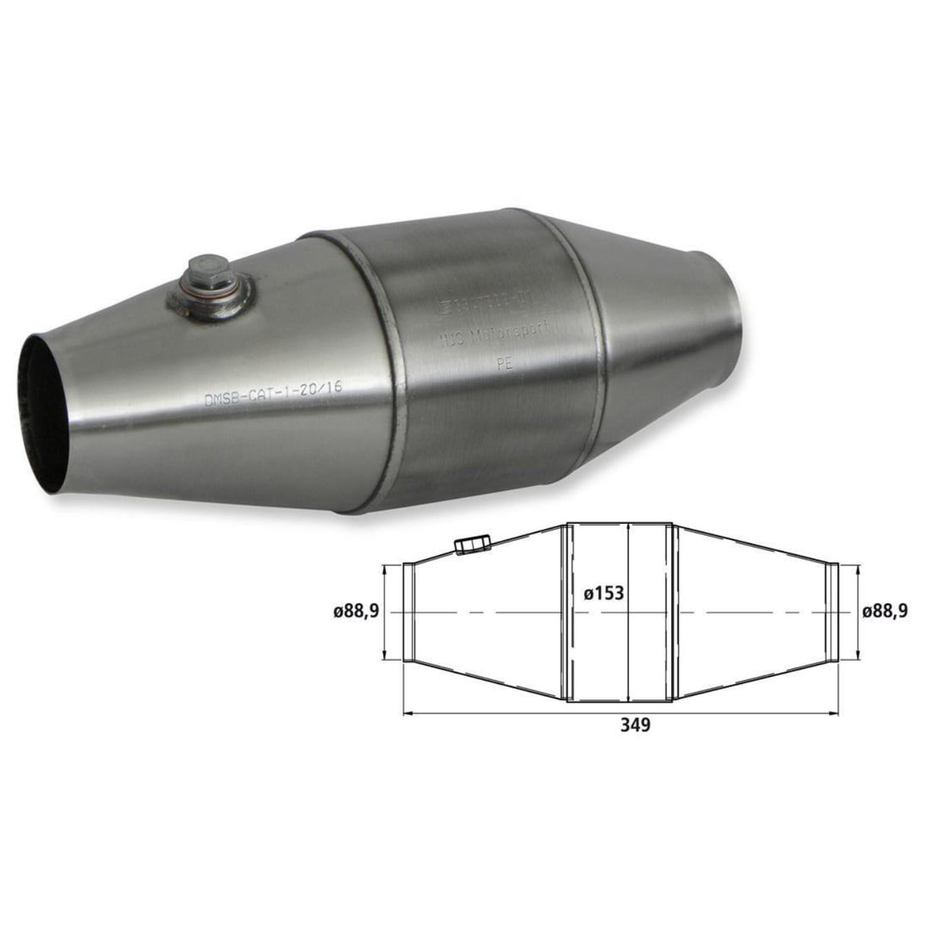 Catalyseur compétition HJS 90 95 0069