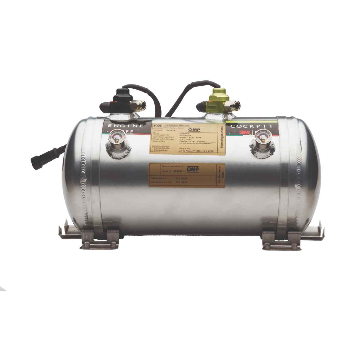 Kit Extincteur OMP FIA CESAL5 double bouteille 2024