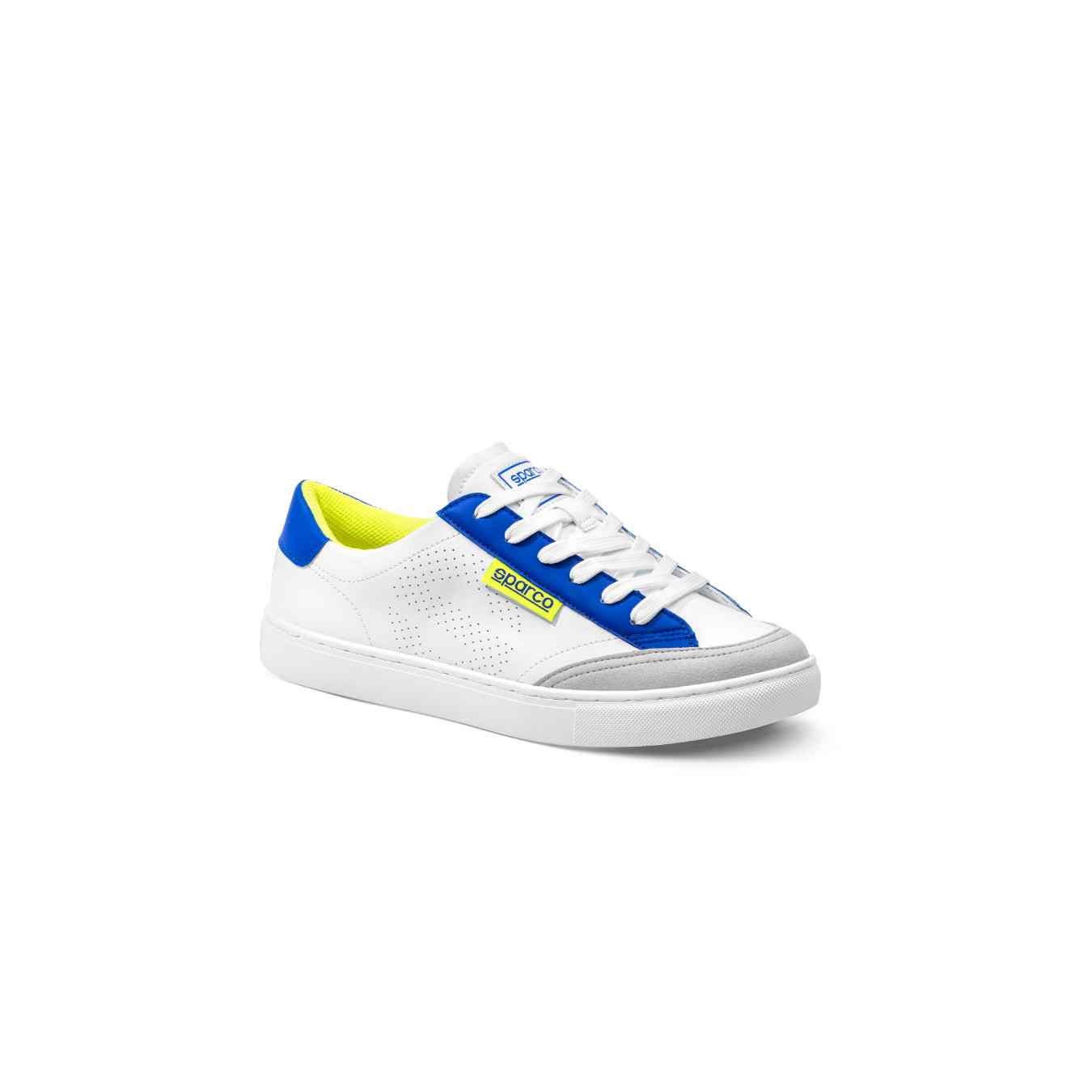 Chaussures SPARCO S TIME Blanc Bleu Jaune