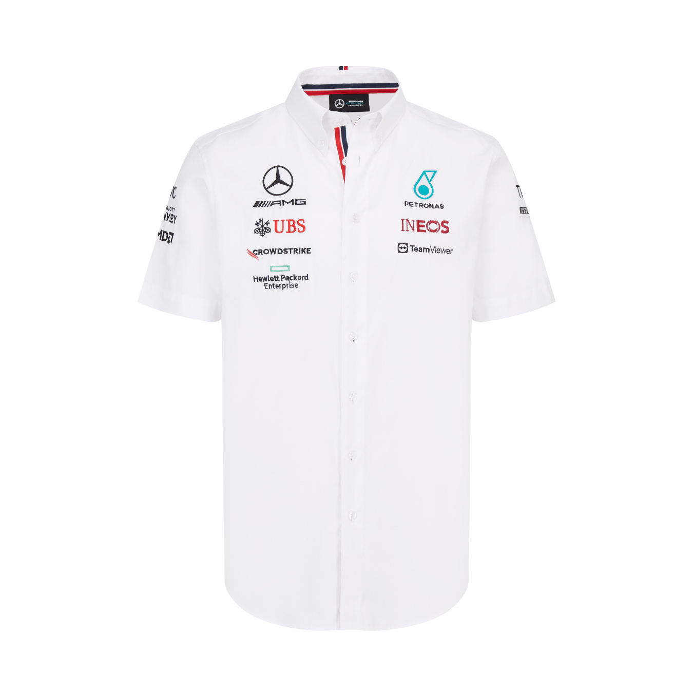 Chemise MERCEDES AMG Team blanche pour homme