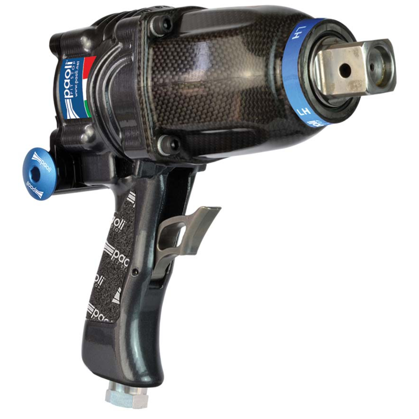 Clé à chocs DP 6000 LH - embout Carré / poignée 72° / 3 ports Paoli