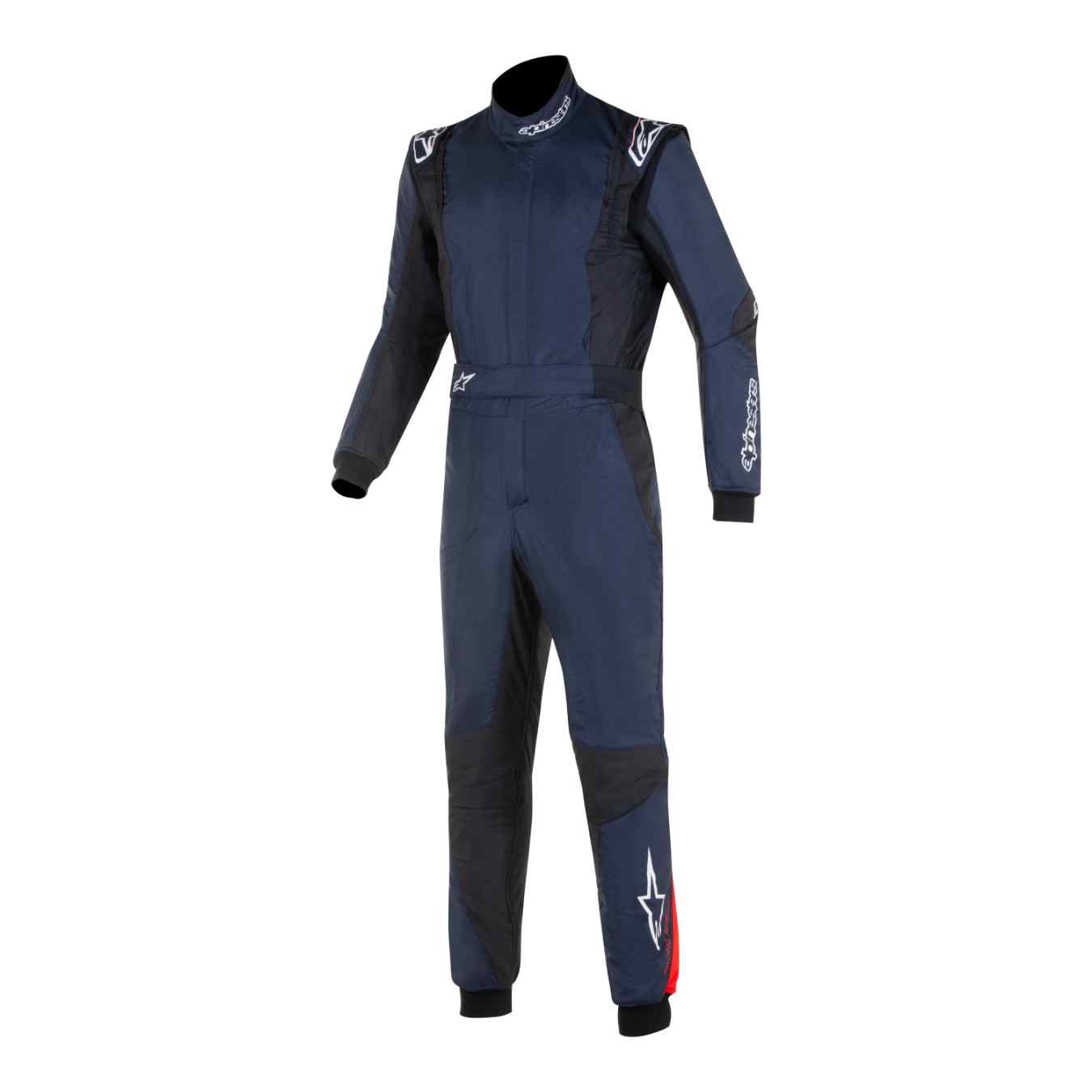 Combinaison ALPINESTARS GP TECH V4 FIA 8856 2018 Bleu Marine Noir Rouge