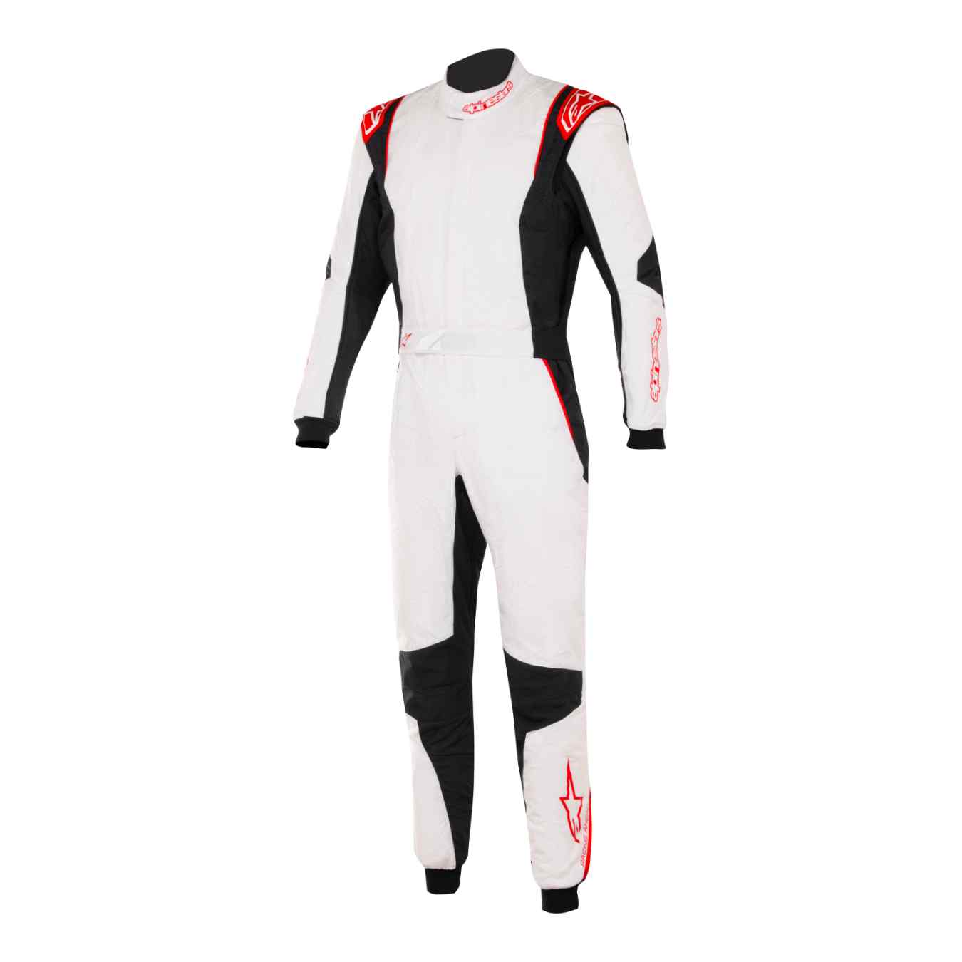 Combinaison ALPINESTARS GP TECH V4 FIA 8856 2018 Noir Blanc Rouge