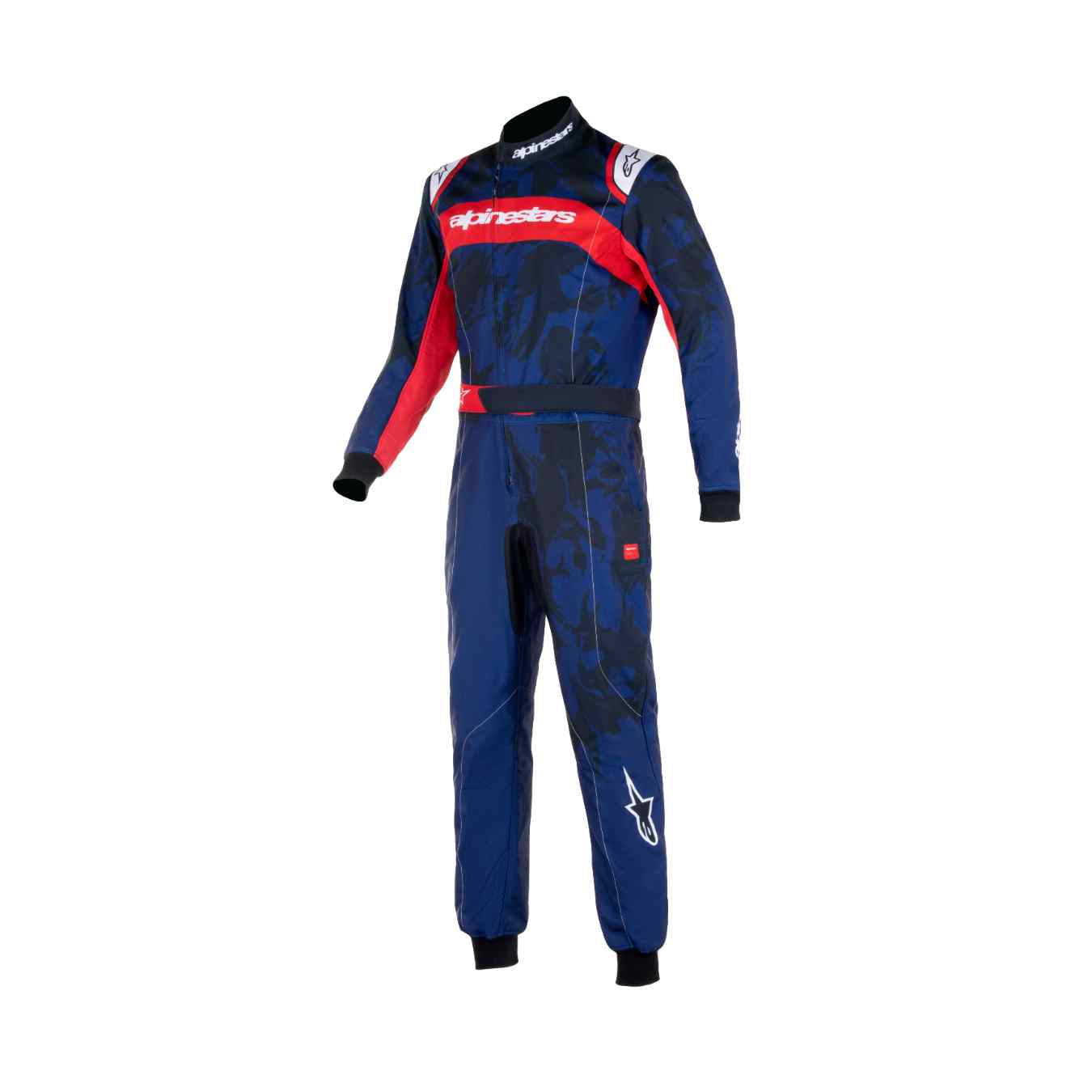 Combinaison Karting ALPINESTARS KMX 9 V3 GRAPHIC 5 FIA 8877 2022 Bleu Marine Rouge
