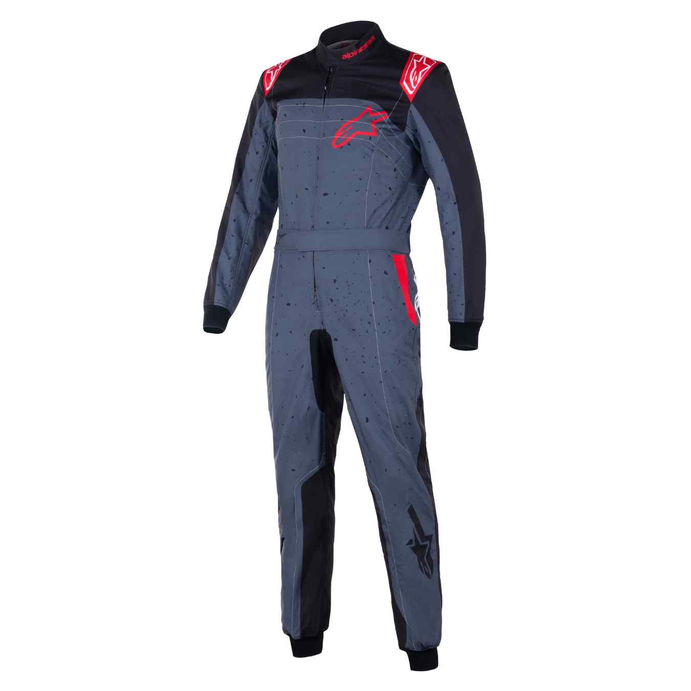 Combinaison Karting ALPINESTARS KMX 9 V3 GRAPHIC 6 FIA 8877 2022 Anthracite Noir Rouge