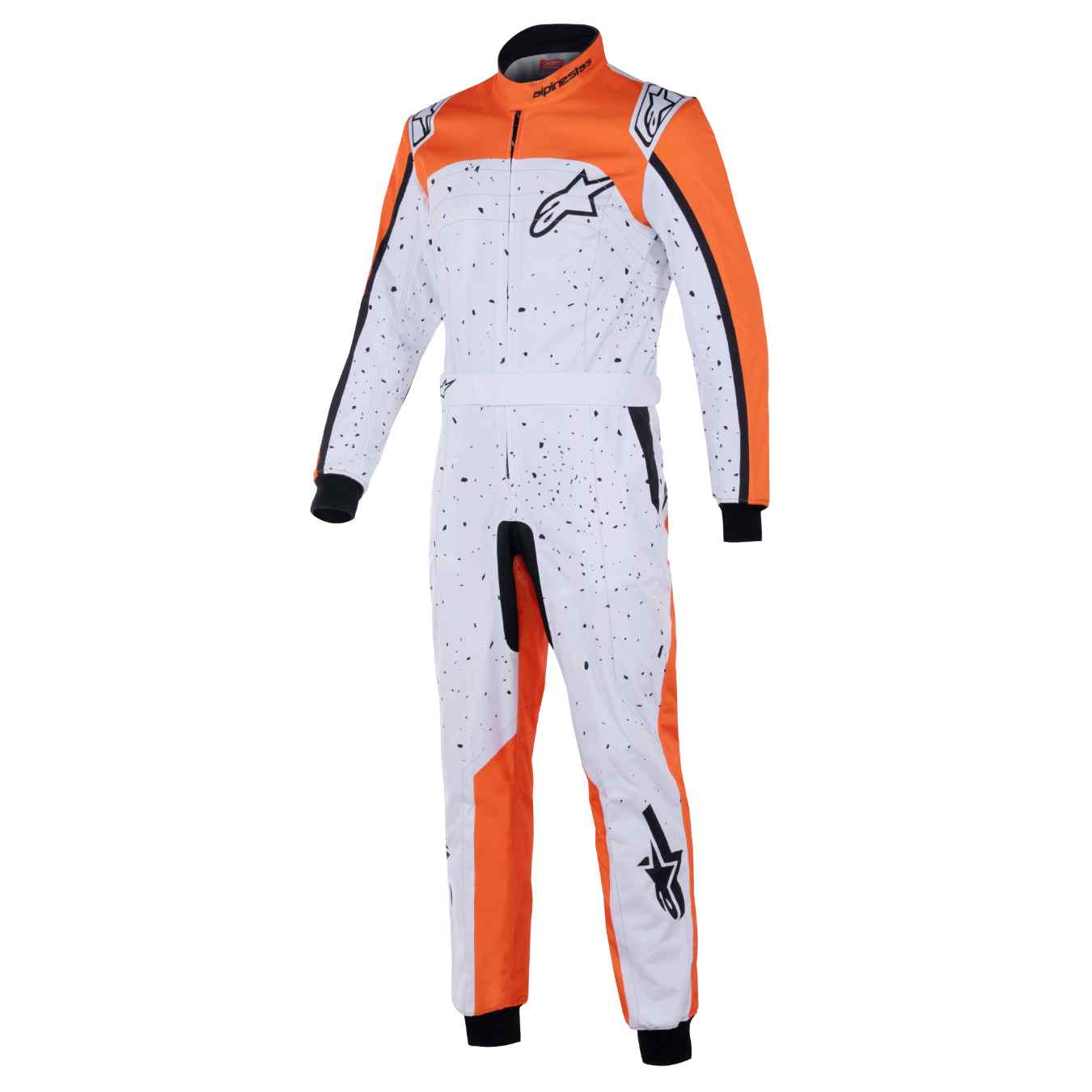 Combinaison Karting ALPINESTARS KMX 9 V3 GRAPHIC 6 FIA 8877 2022 Blanc Orange Noir