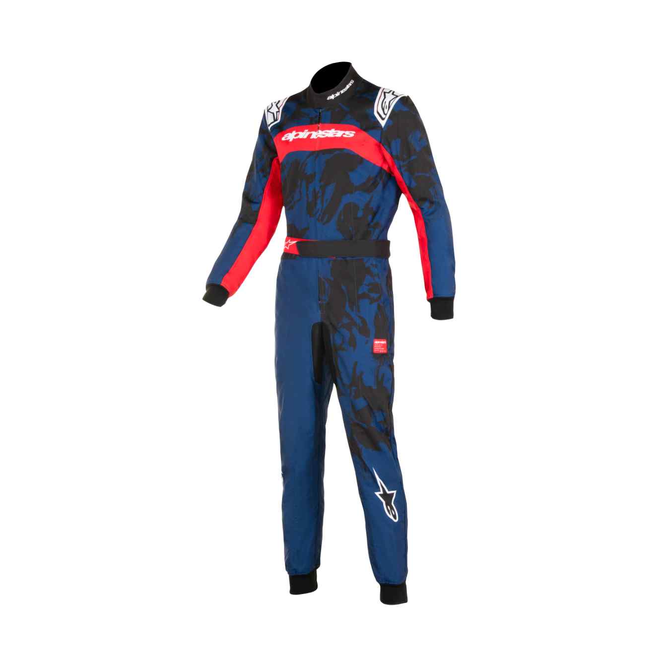 Combinaison Karting Enfant ALPINESTARS KMX 9 V3 FIA 8877 2022 Bleu Marine Rouge